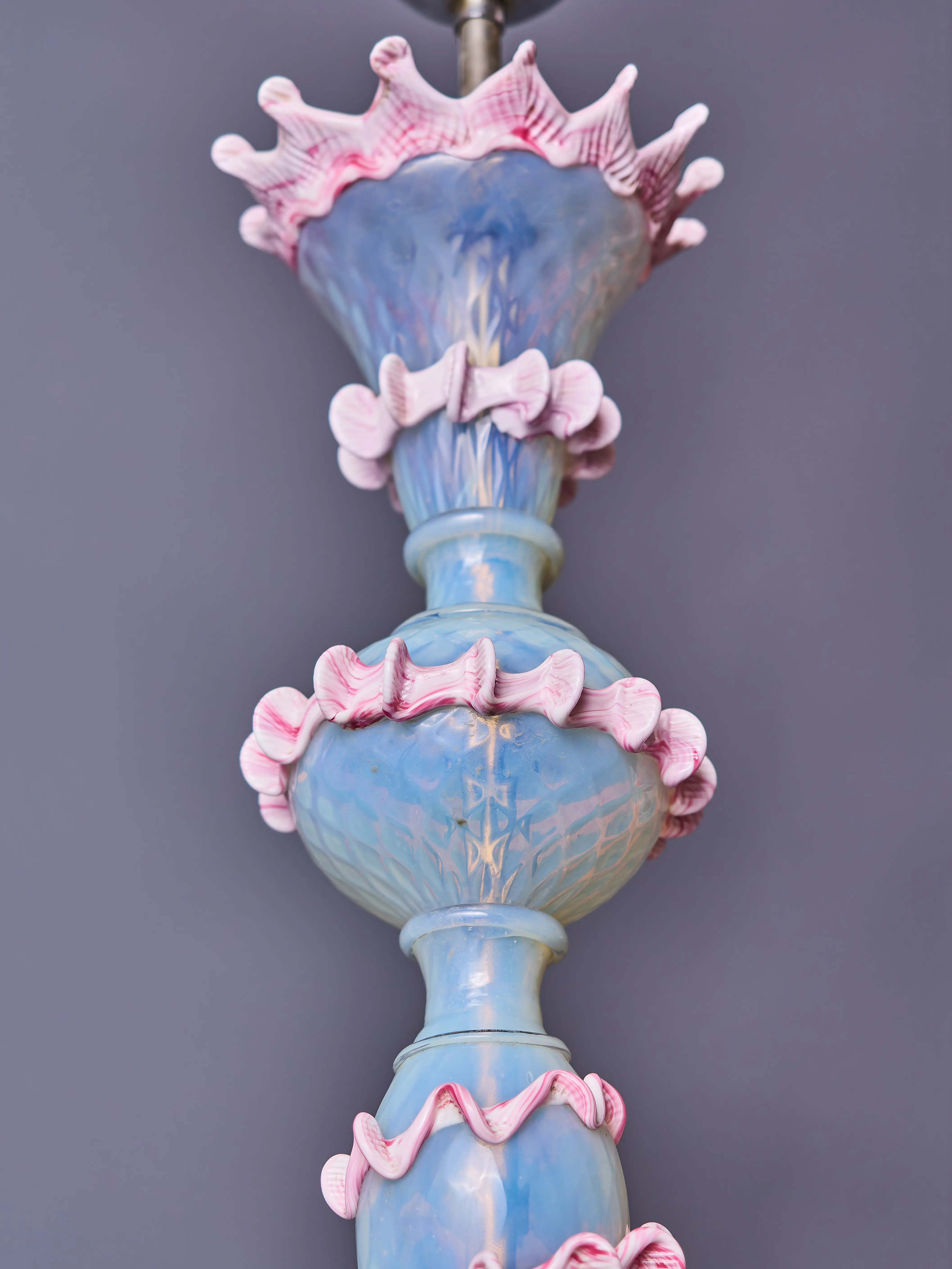 Šestiramenný benátský lustr Murano