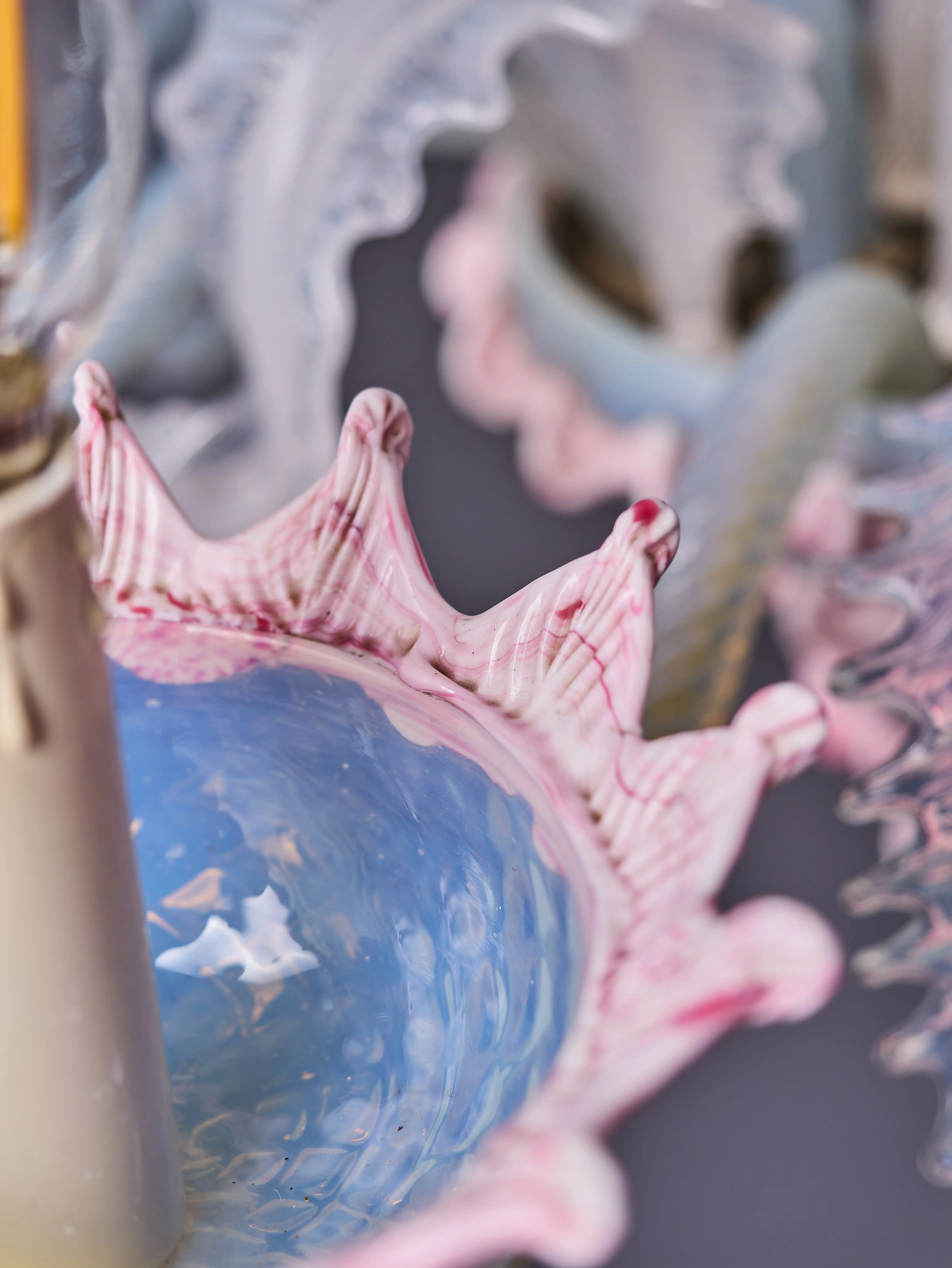 Šestiramenný benátský lustr Murano