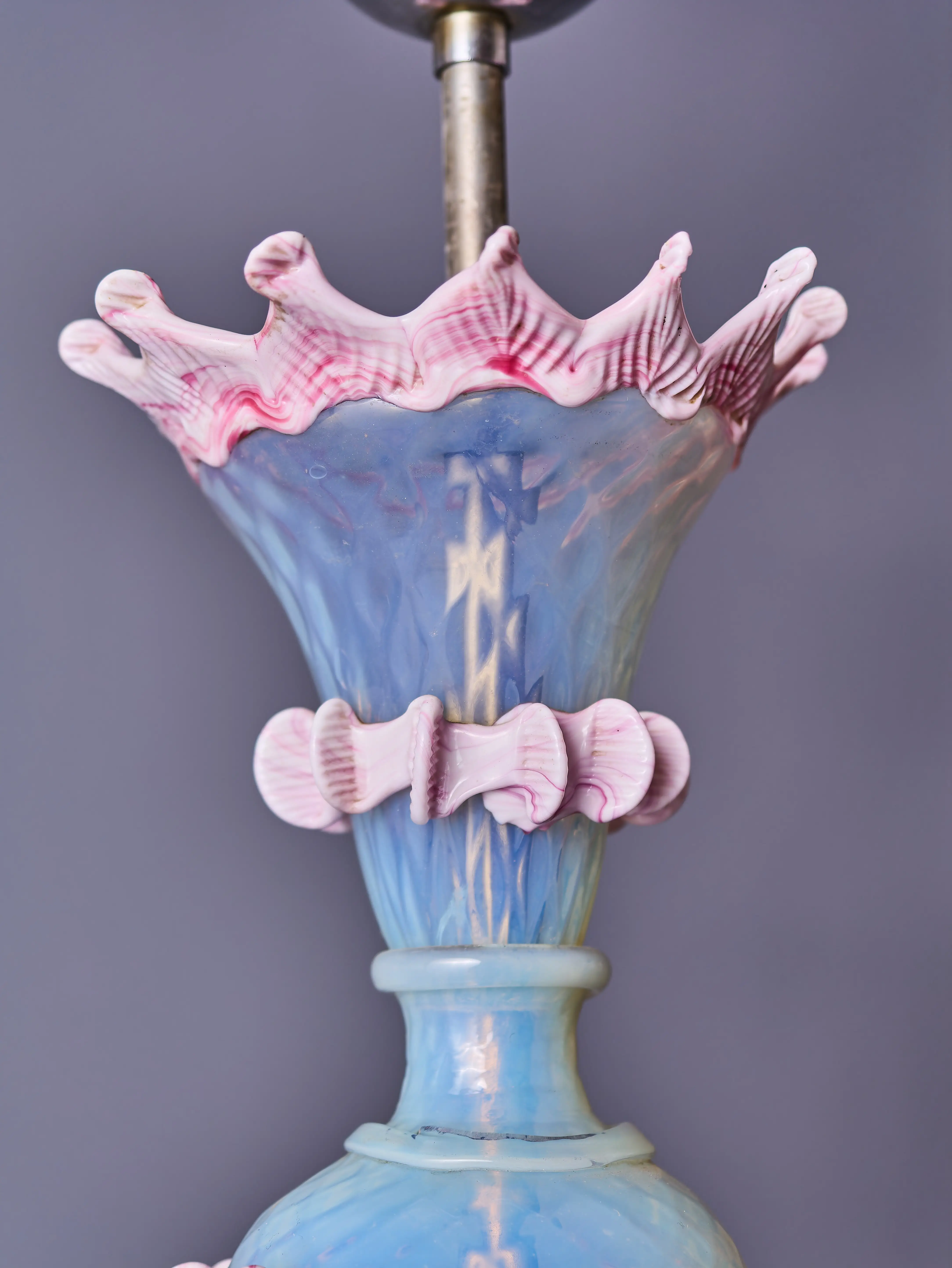 Šestiramenný benátský lustr Murano