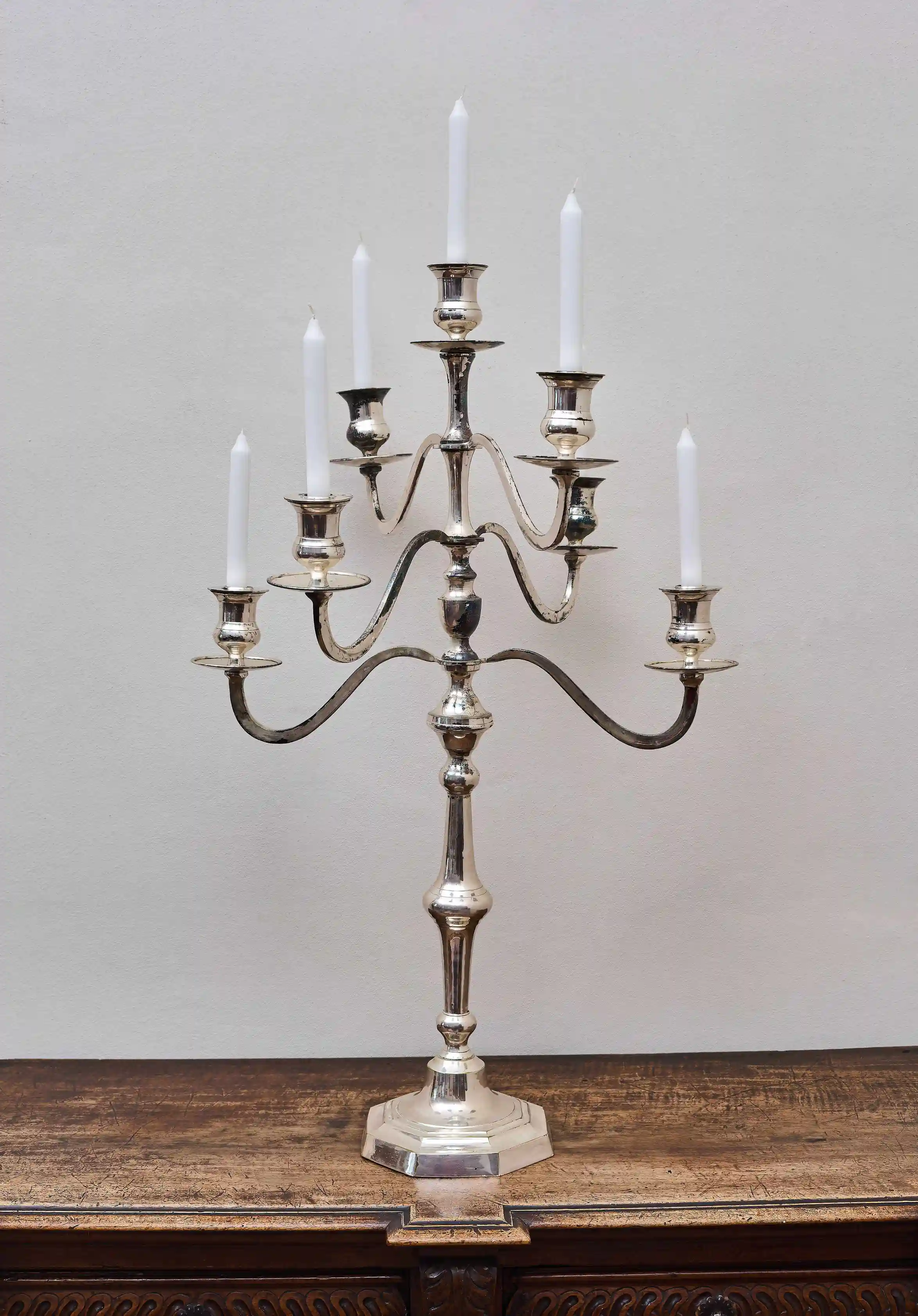 Velký sedmiramenný svícen Výška 90,5 cm