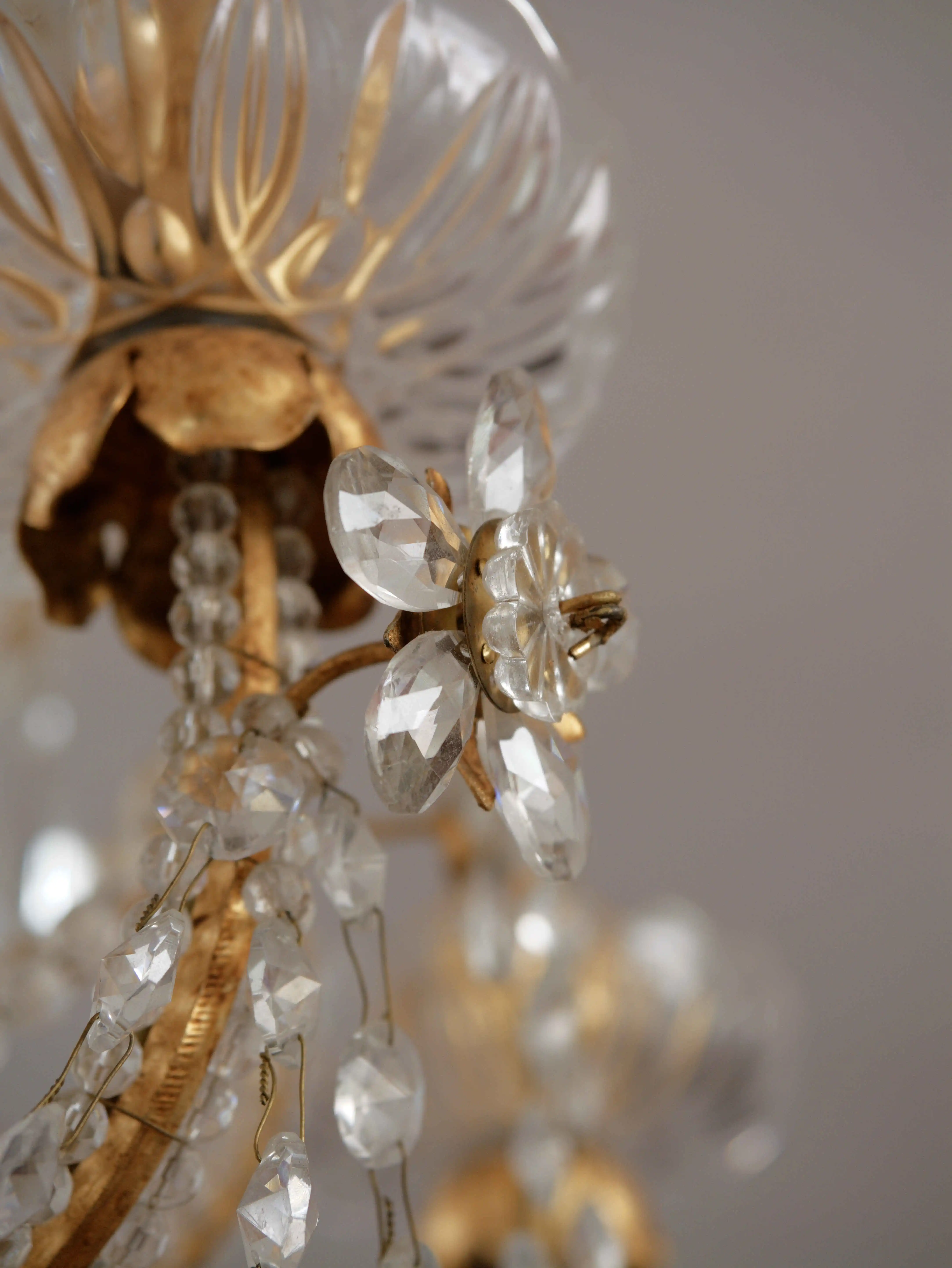 Luxusní italský křišťálový lustr Mechini Firenze 3 kusy