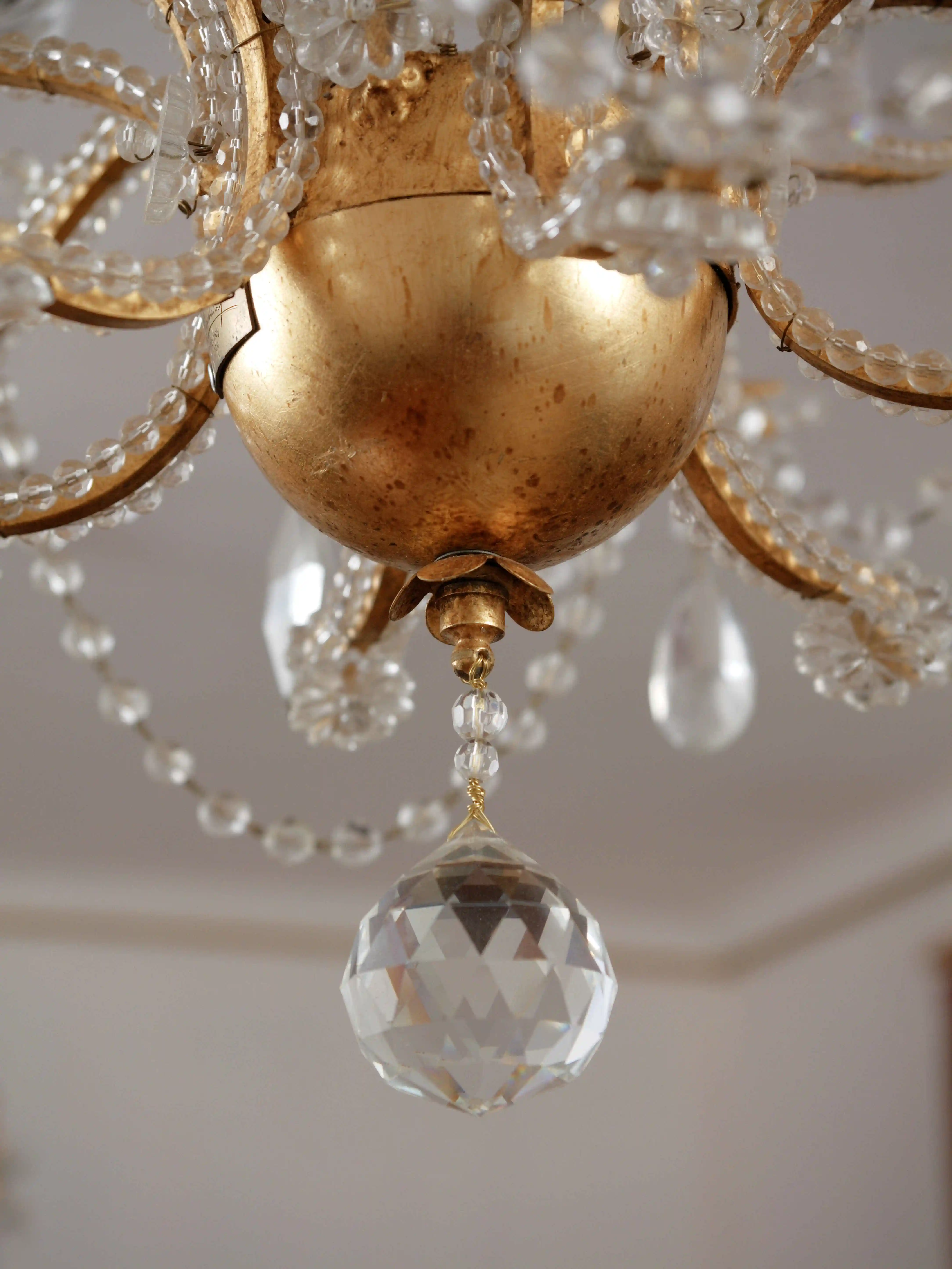 Luxusní italský křišťálový lustr Mechini Firenze 3 kusy