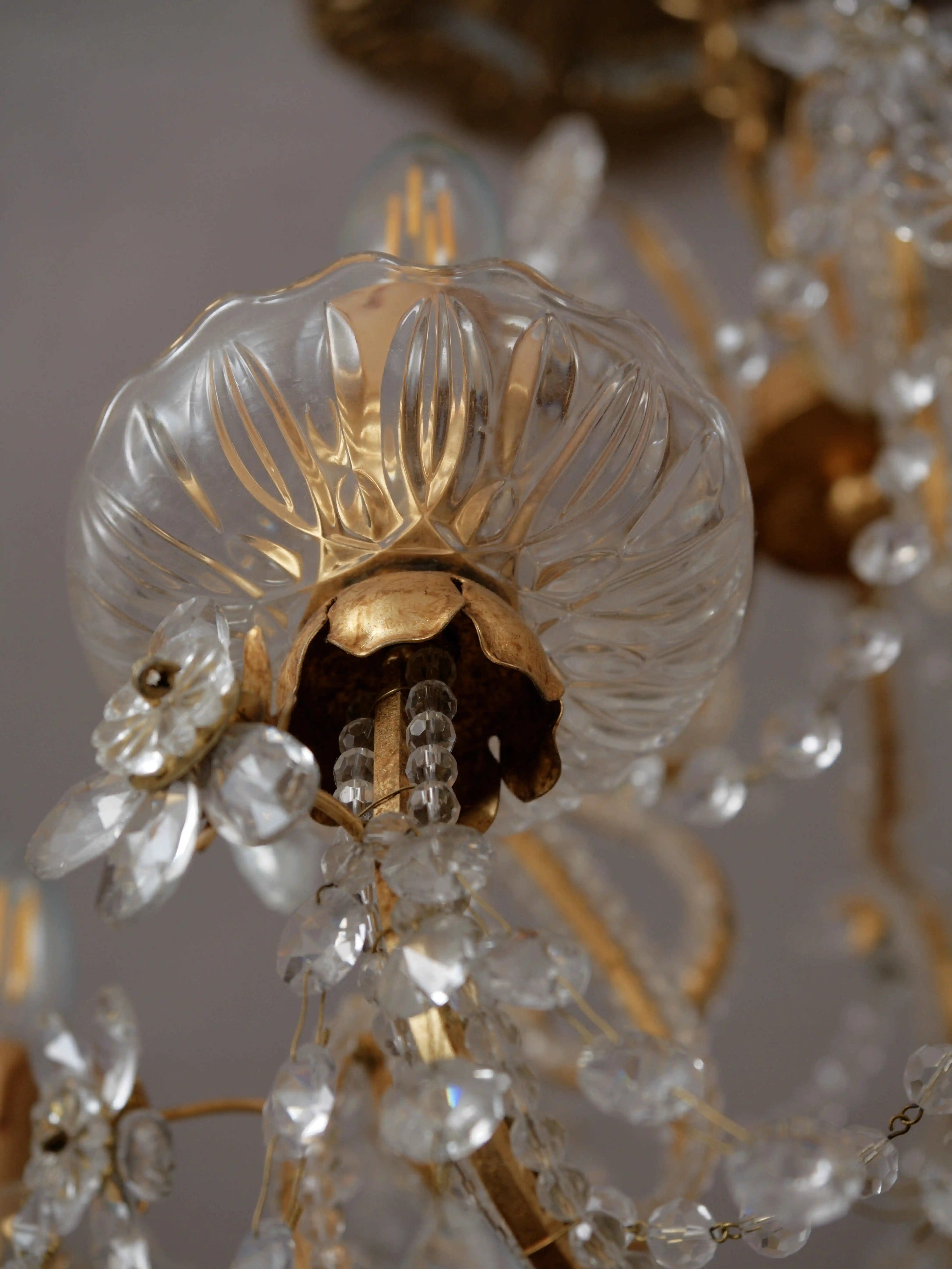 Luxusní italský křišťálový lustr Mechini Firenze 3 kusy