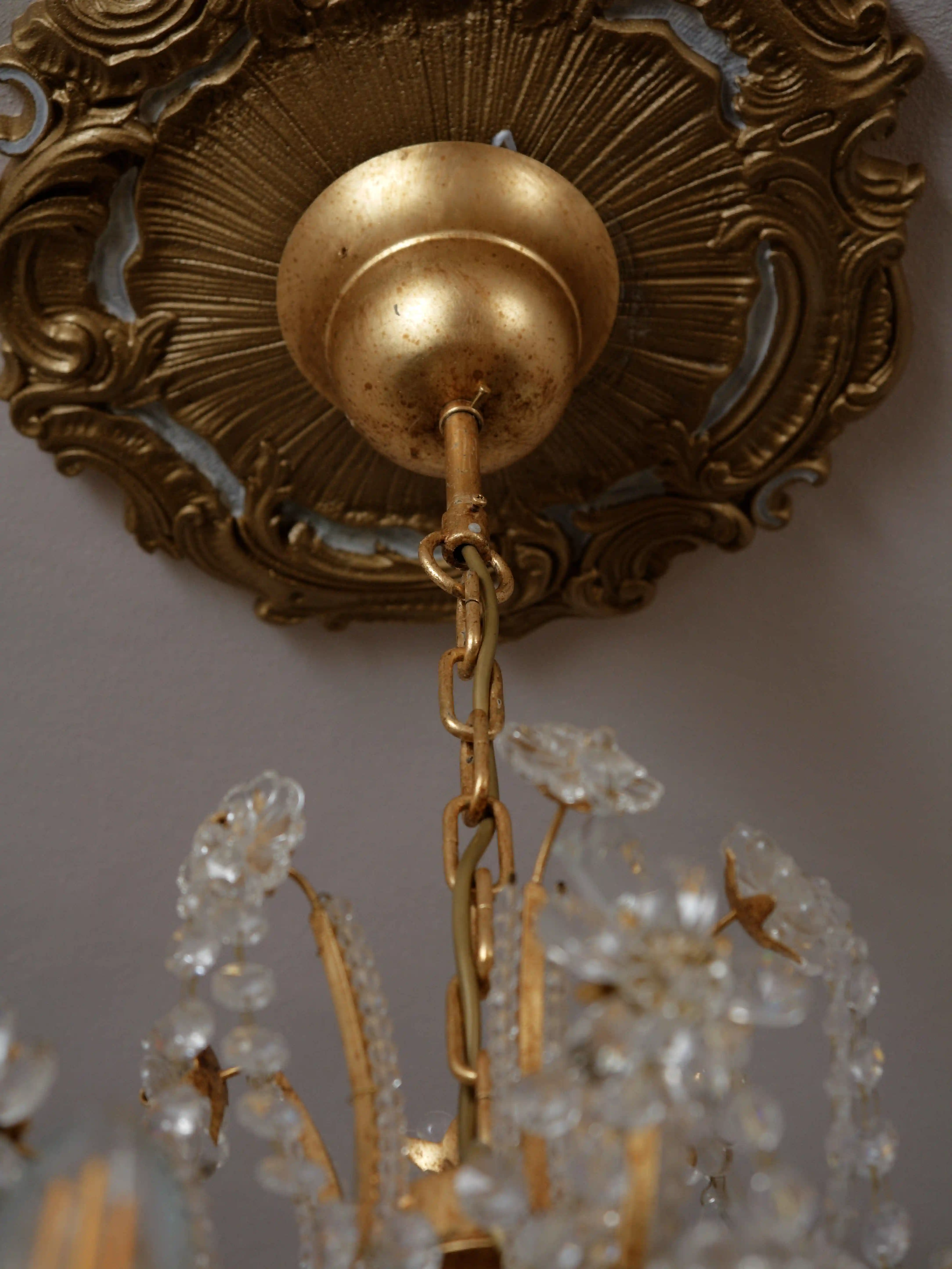 Luxusní italský křišťálový lustr Mechini Firenze 3 kusy