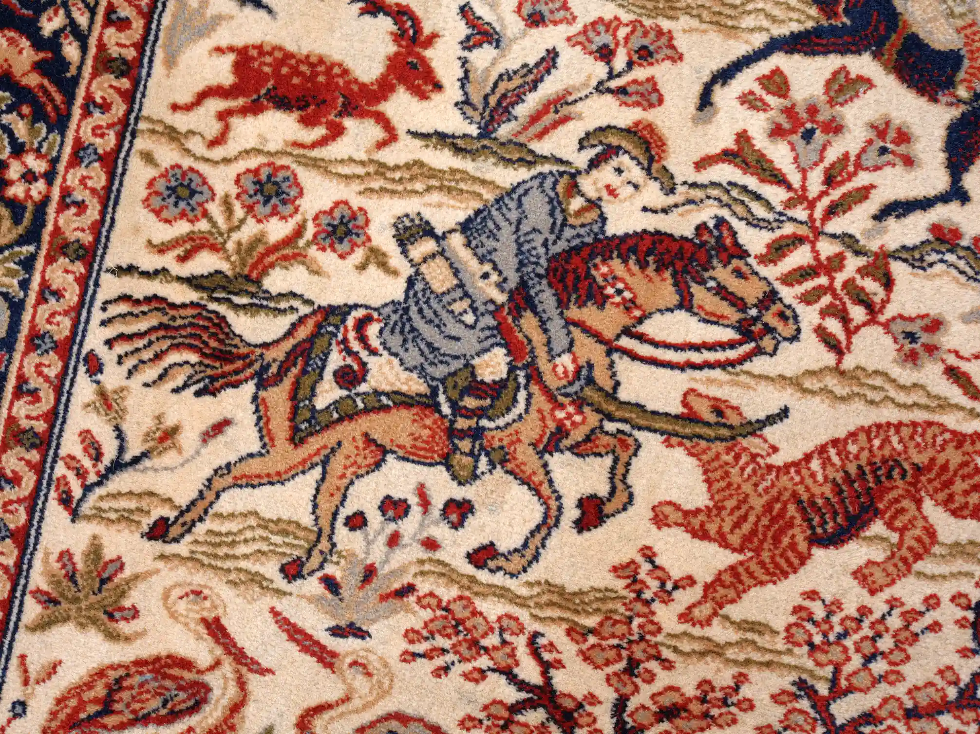 Menší koberec s loveckým motivem 150 X 83 cm