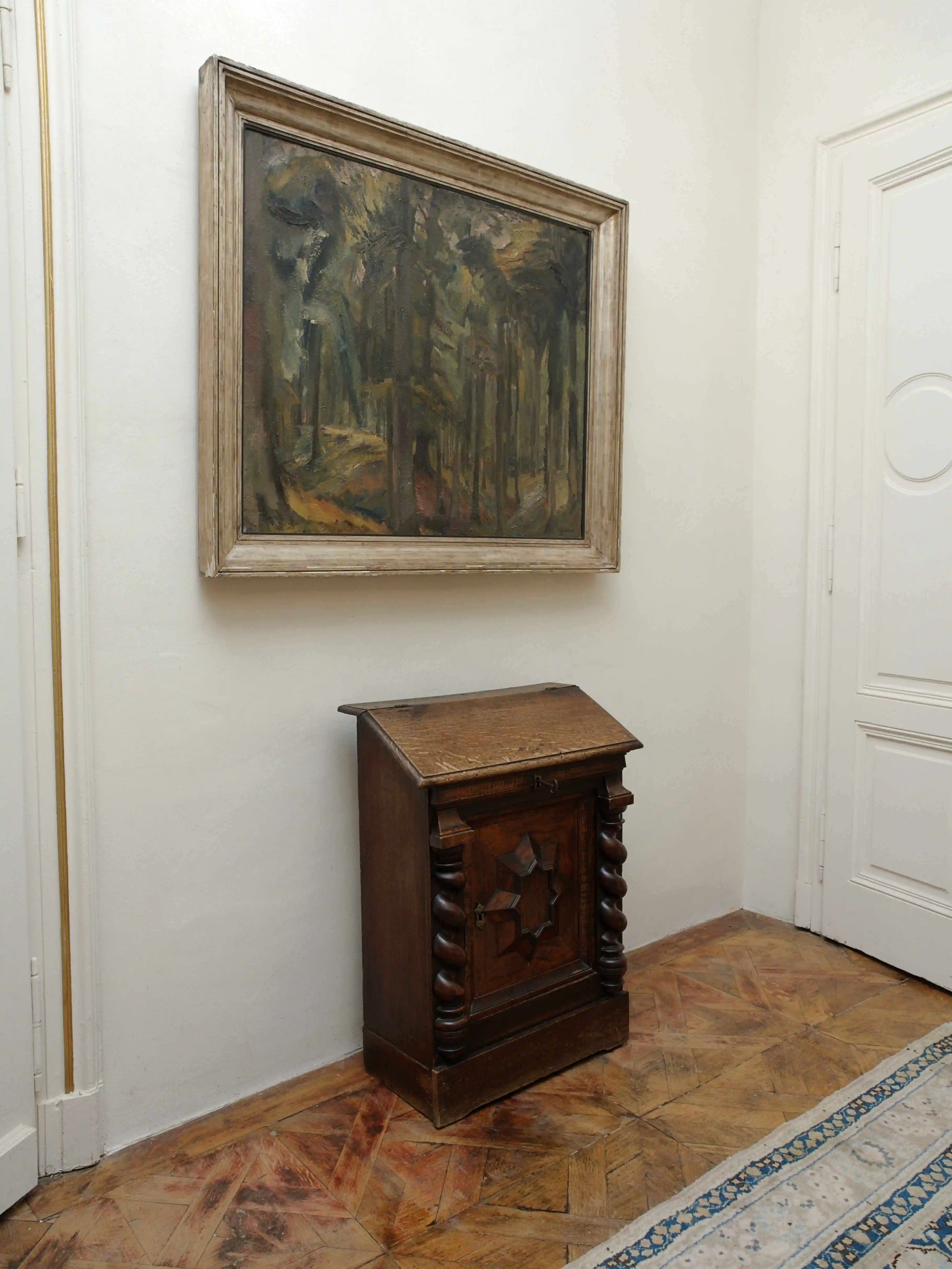 Barokní komoda se sekretářem 18. století