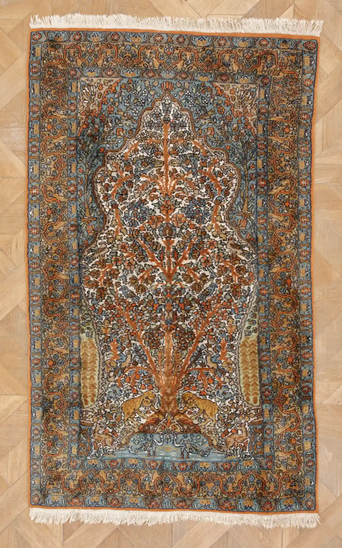 Perský koberec Ghoum hedvábí s vlnou 161 X 91 cm