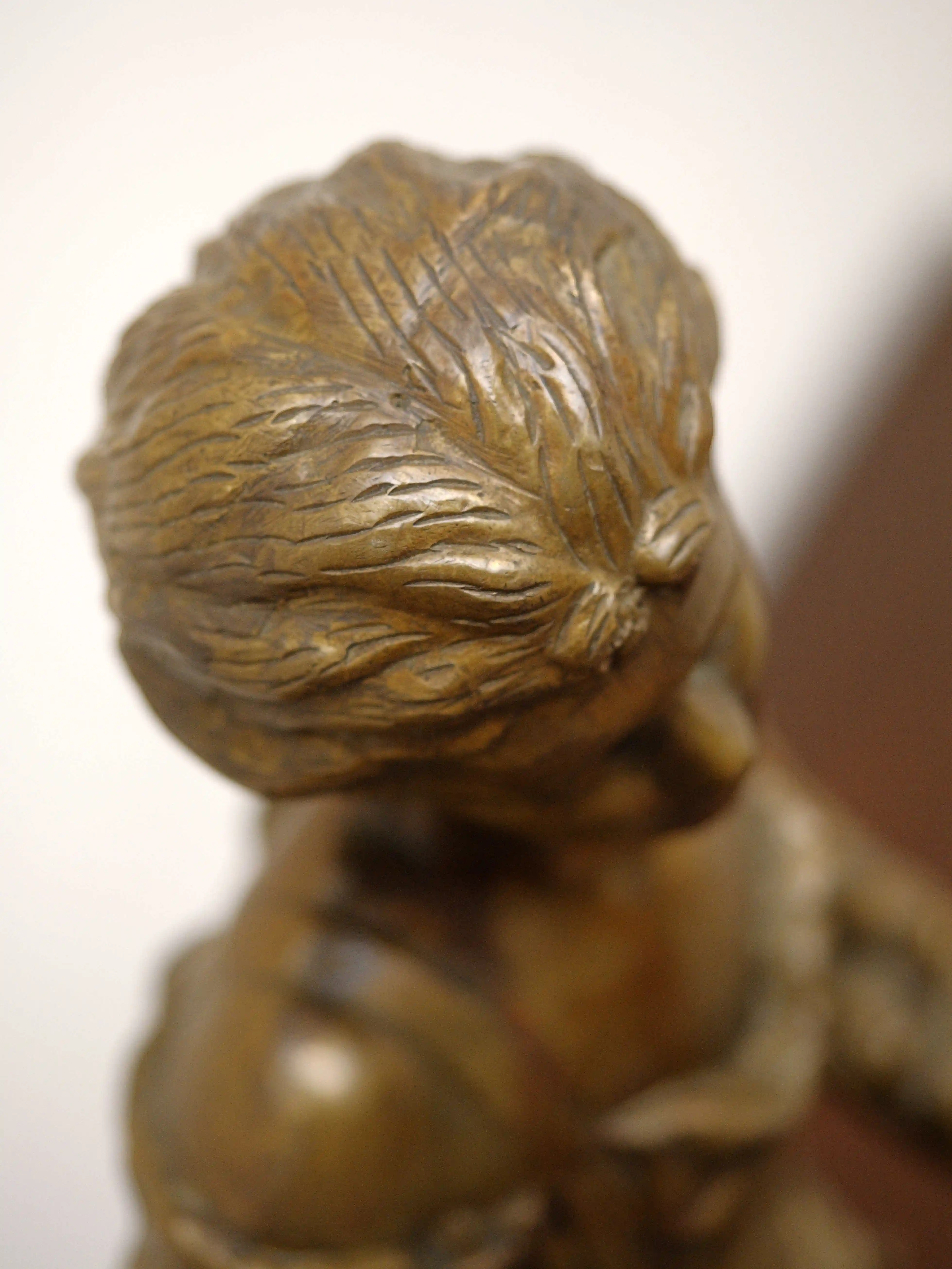 Bronzová socha mladé dívky, Ernest Rancoulet, Francie, konec 19. století