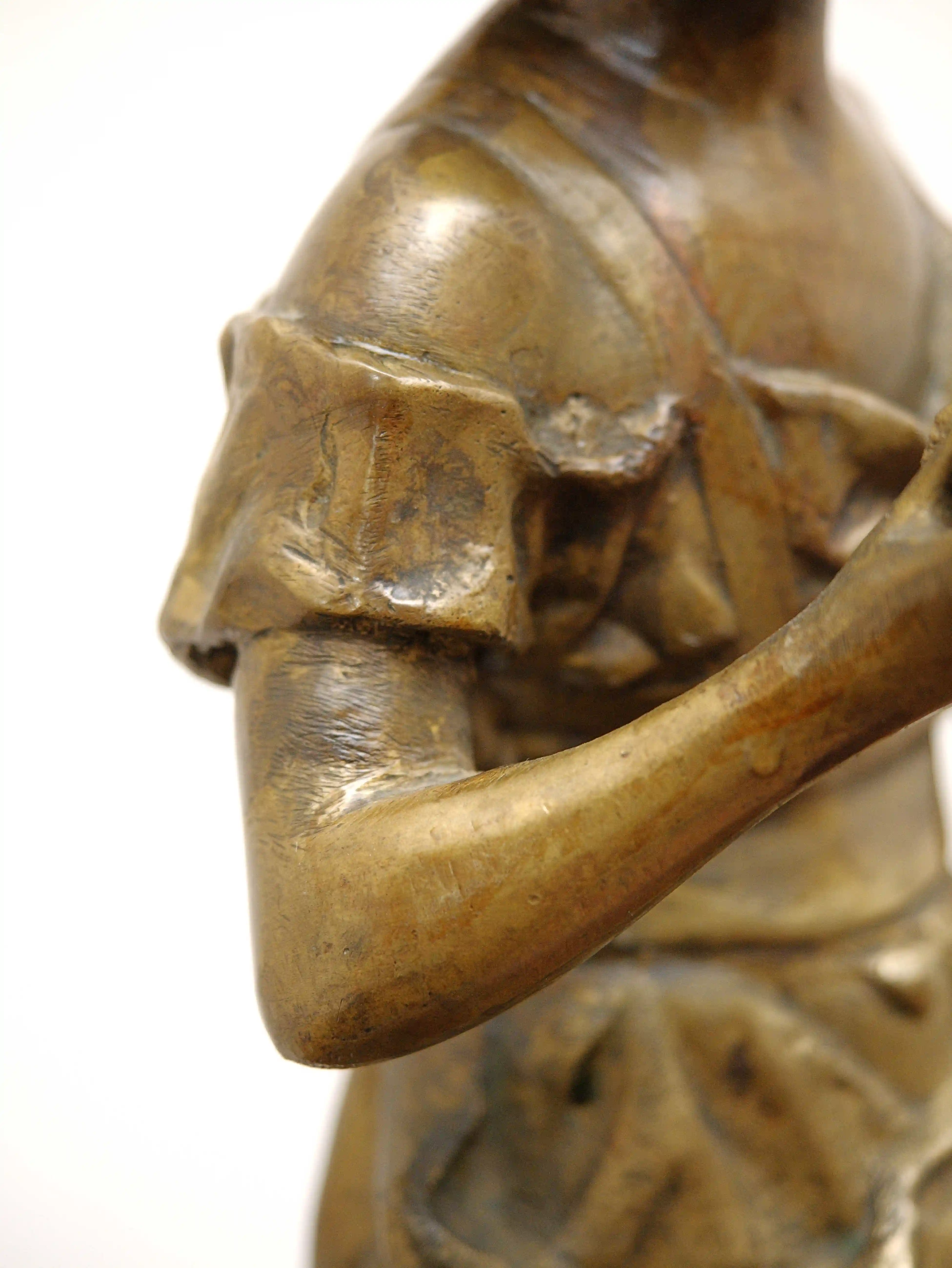 Bronzová socha mladé dívky, Ernest Rancoulet, Francie, konec 19. století