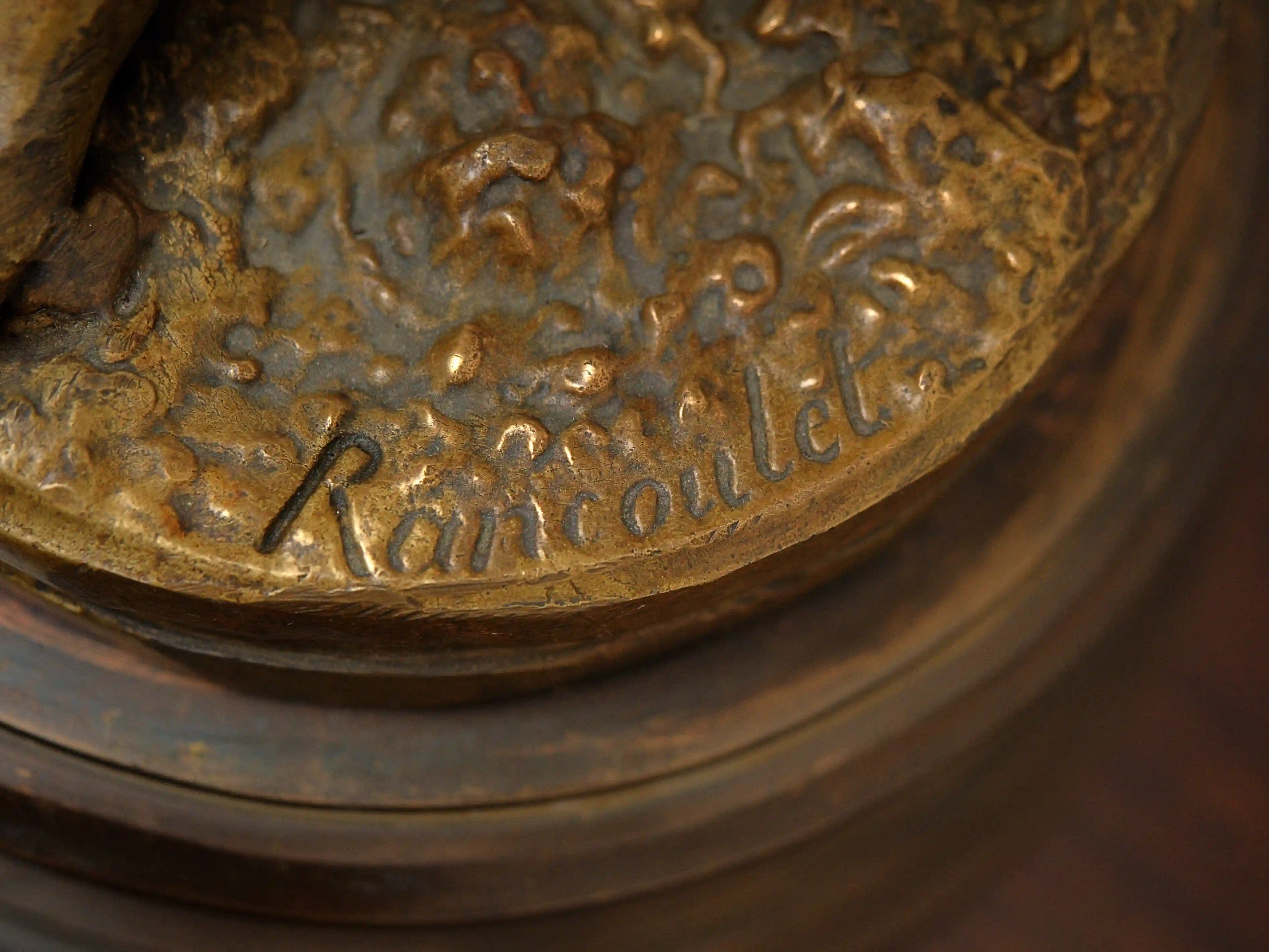 Bronzová socha mladé dívky, Ernest Rancoulet, Francie, konec 19. století