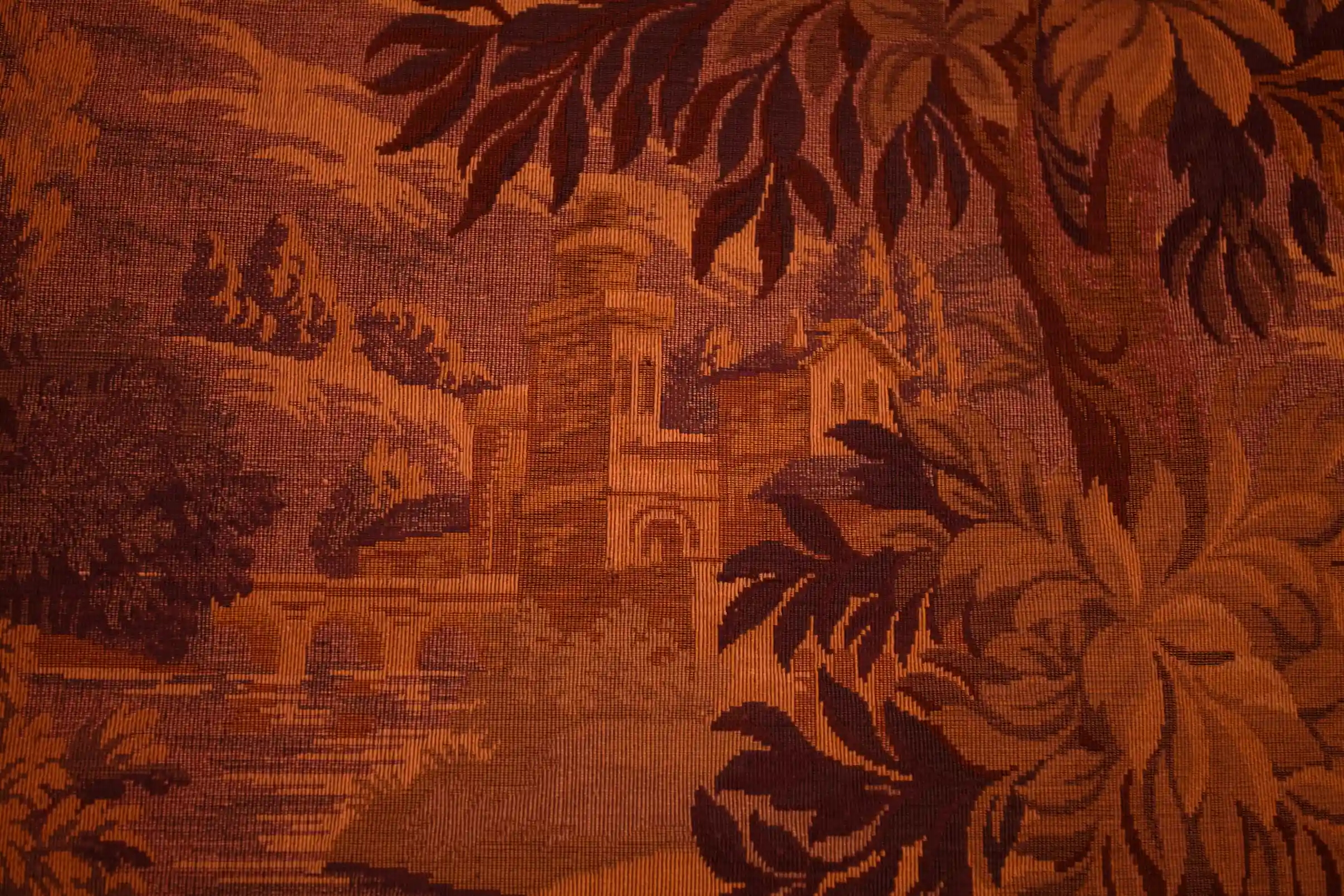 Gobelín / tapiserie s krajinou a architekturou 130x 214 cm