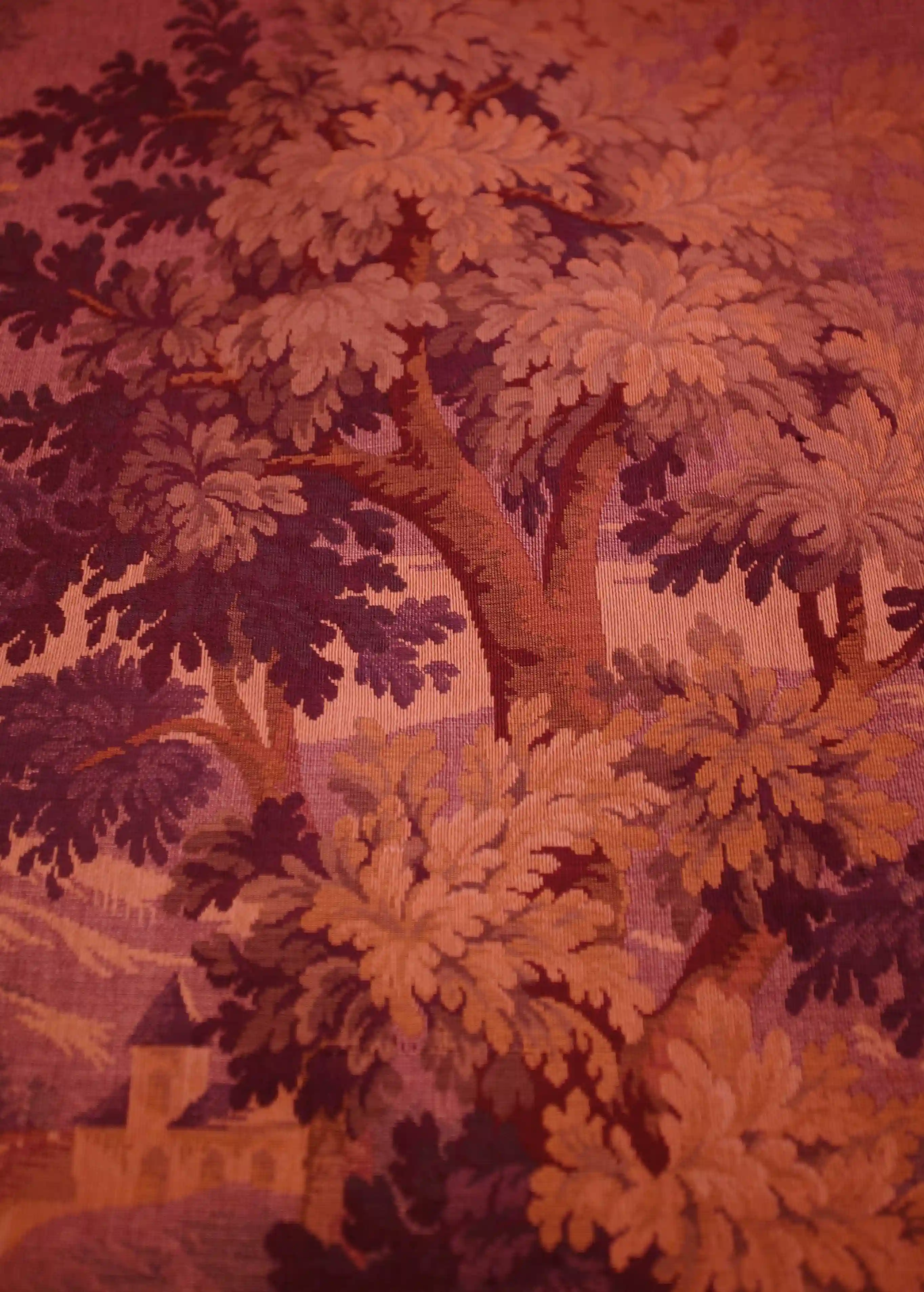 Gobelín / tapiserie s krajinou a architekturou 130x 214 cm