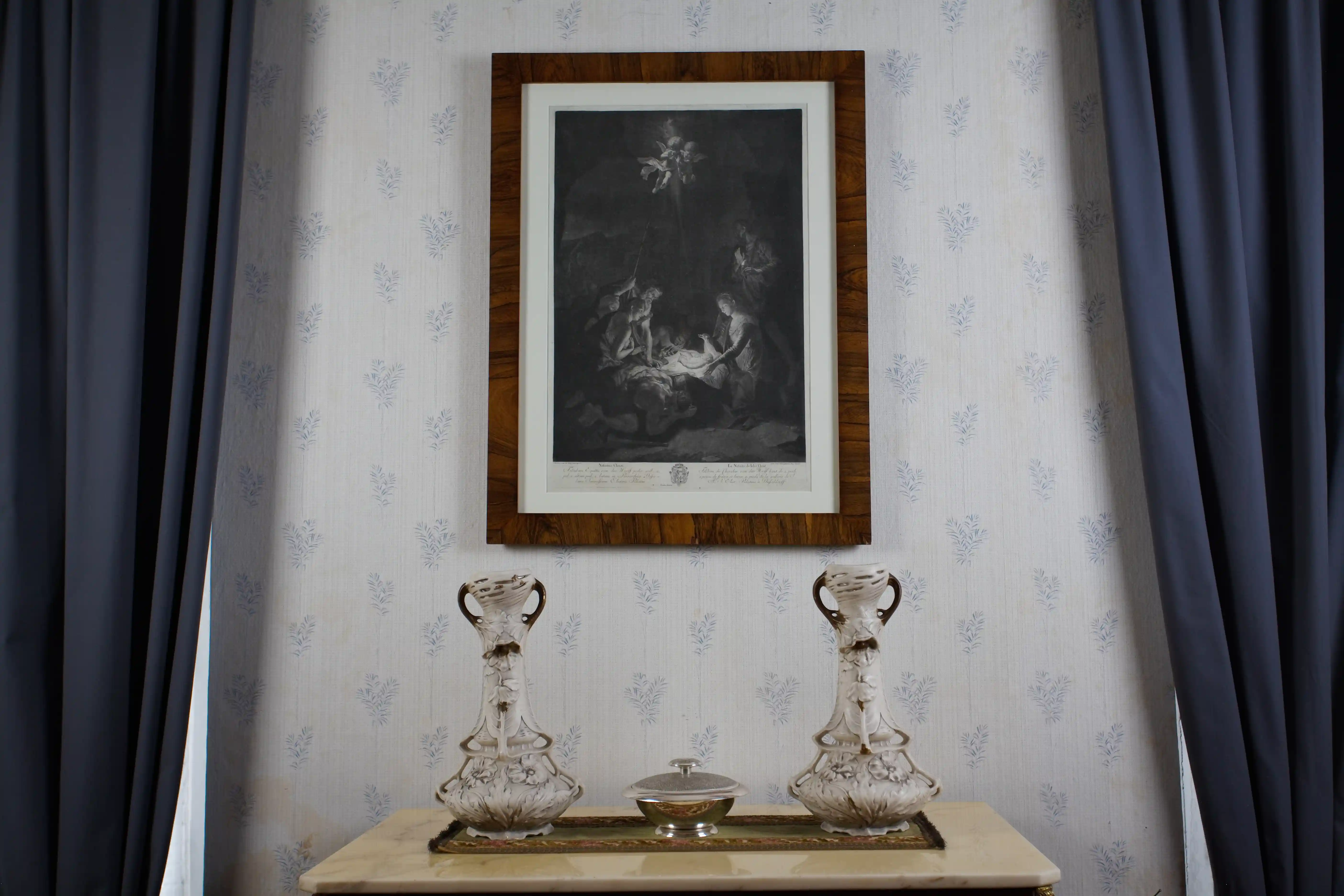 Johann Elias Haid podle Adriaena van der Werffa – Narození Krista, mezzotinta, kolem roku 1770