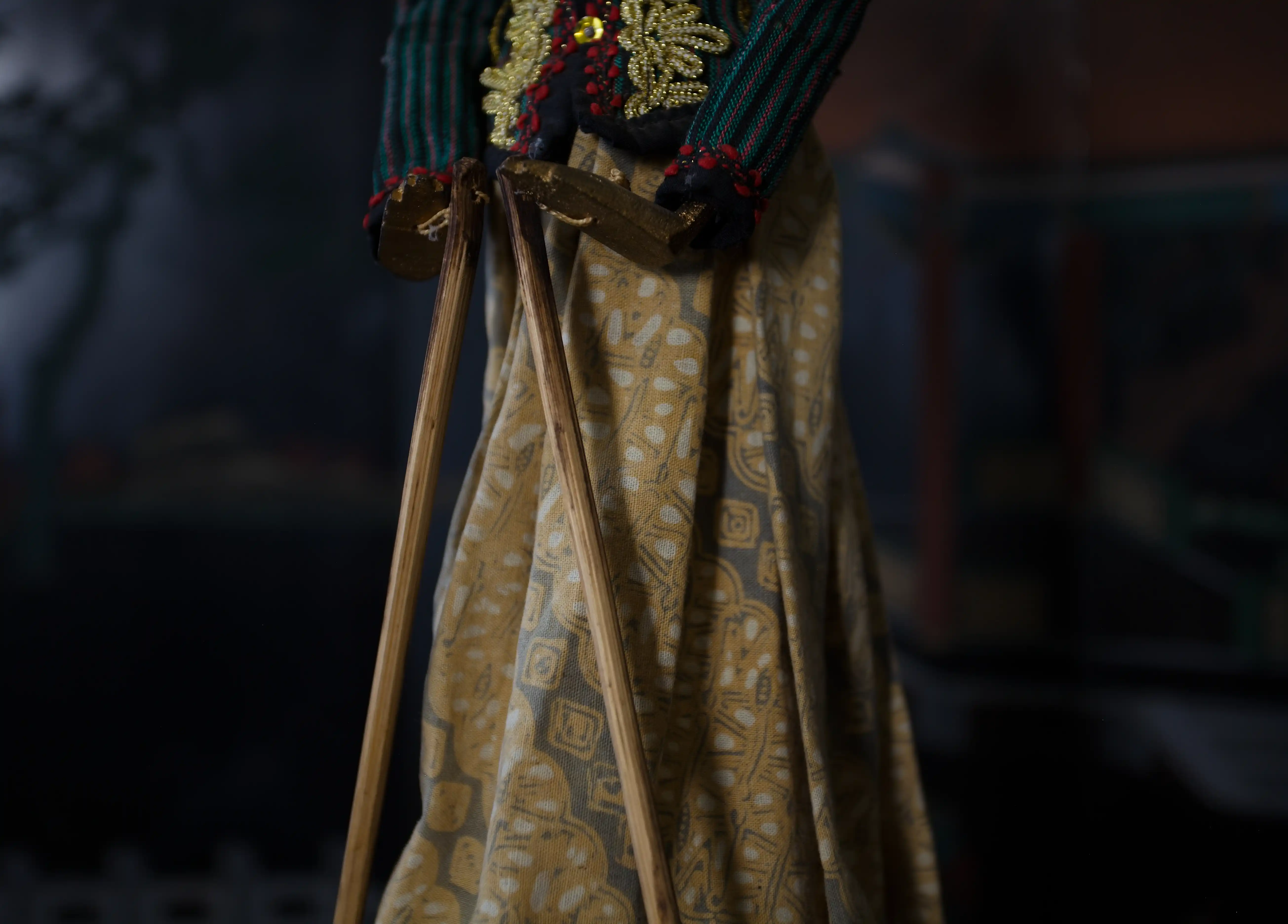 Pár tradičních indonéských loutek Wayang Golek