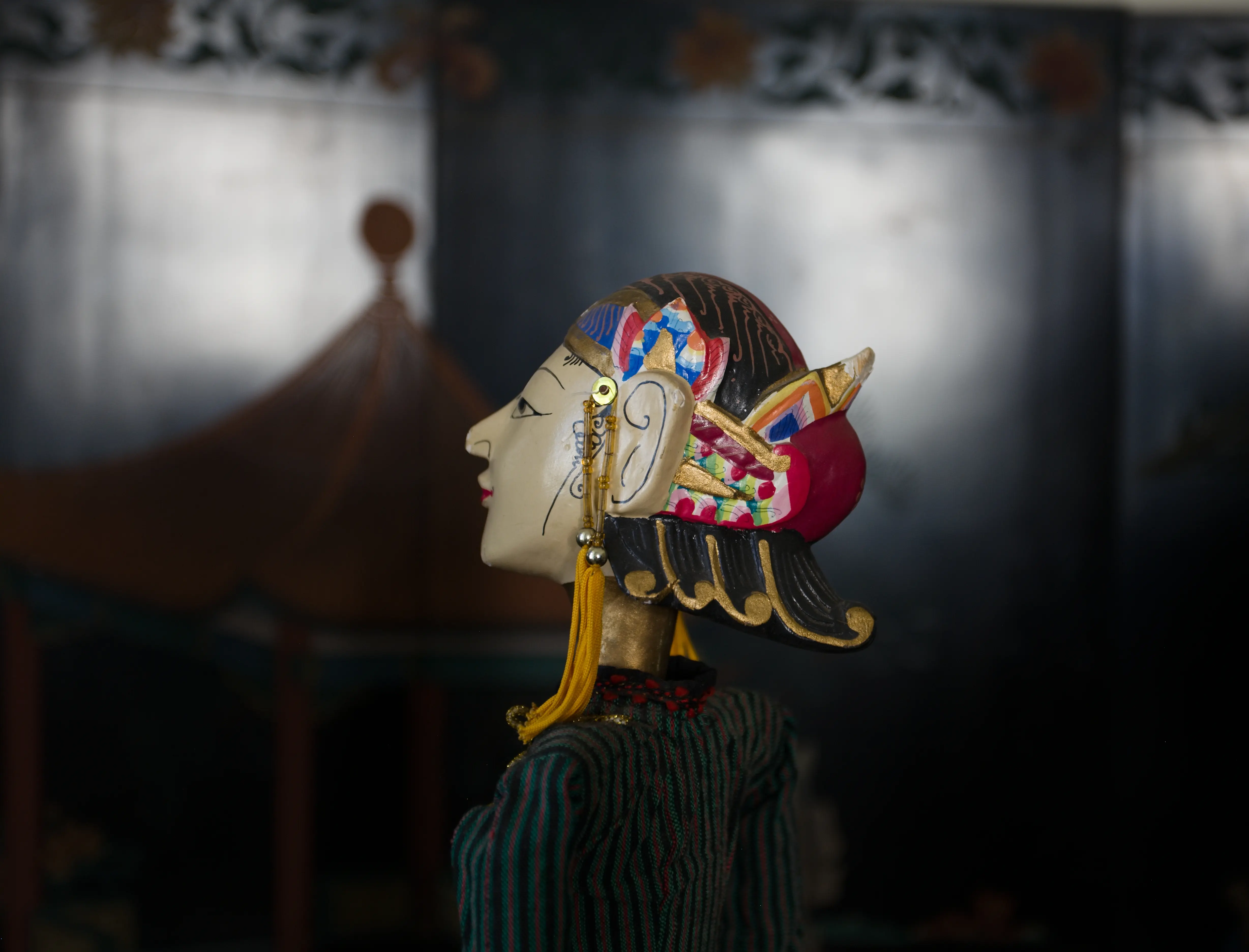Pár tradičních indonéských loutek Wayang Golek