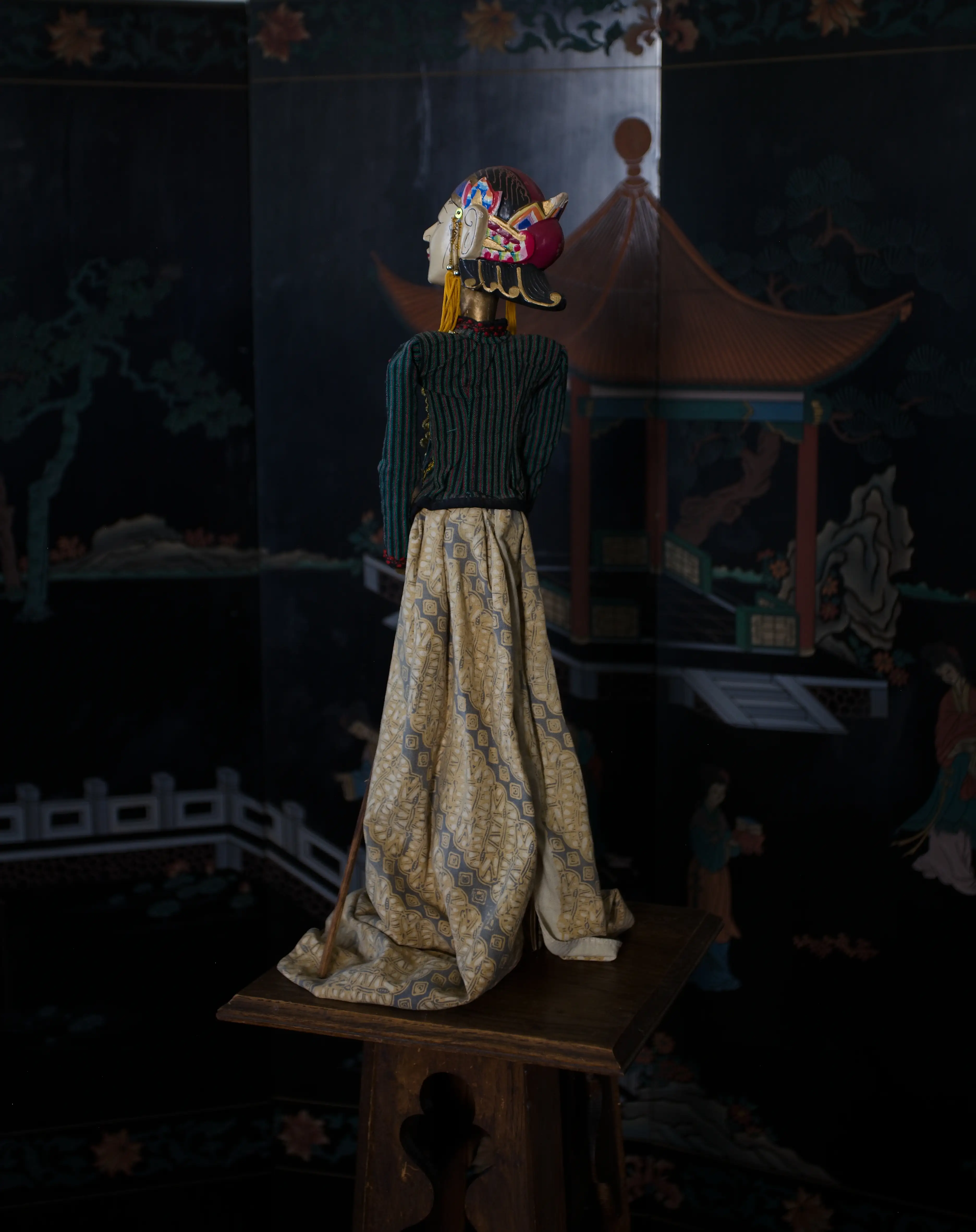Pár tradičních indonéských loutek Wayang Golek