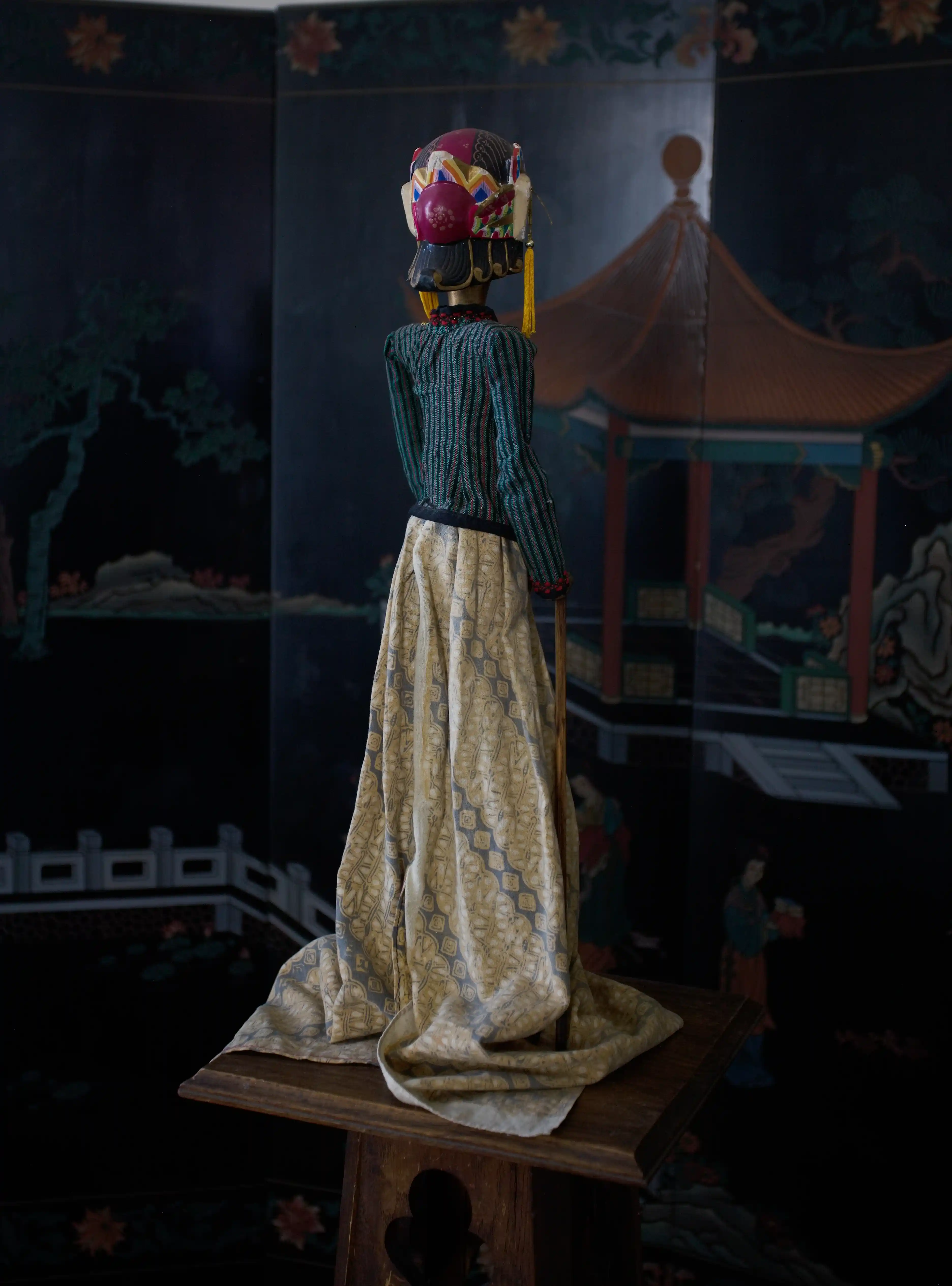 Pár tradičních indonéských loutek Wayang Golek