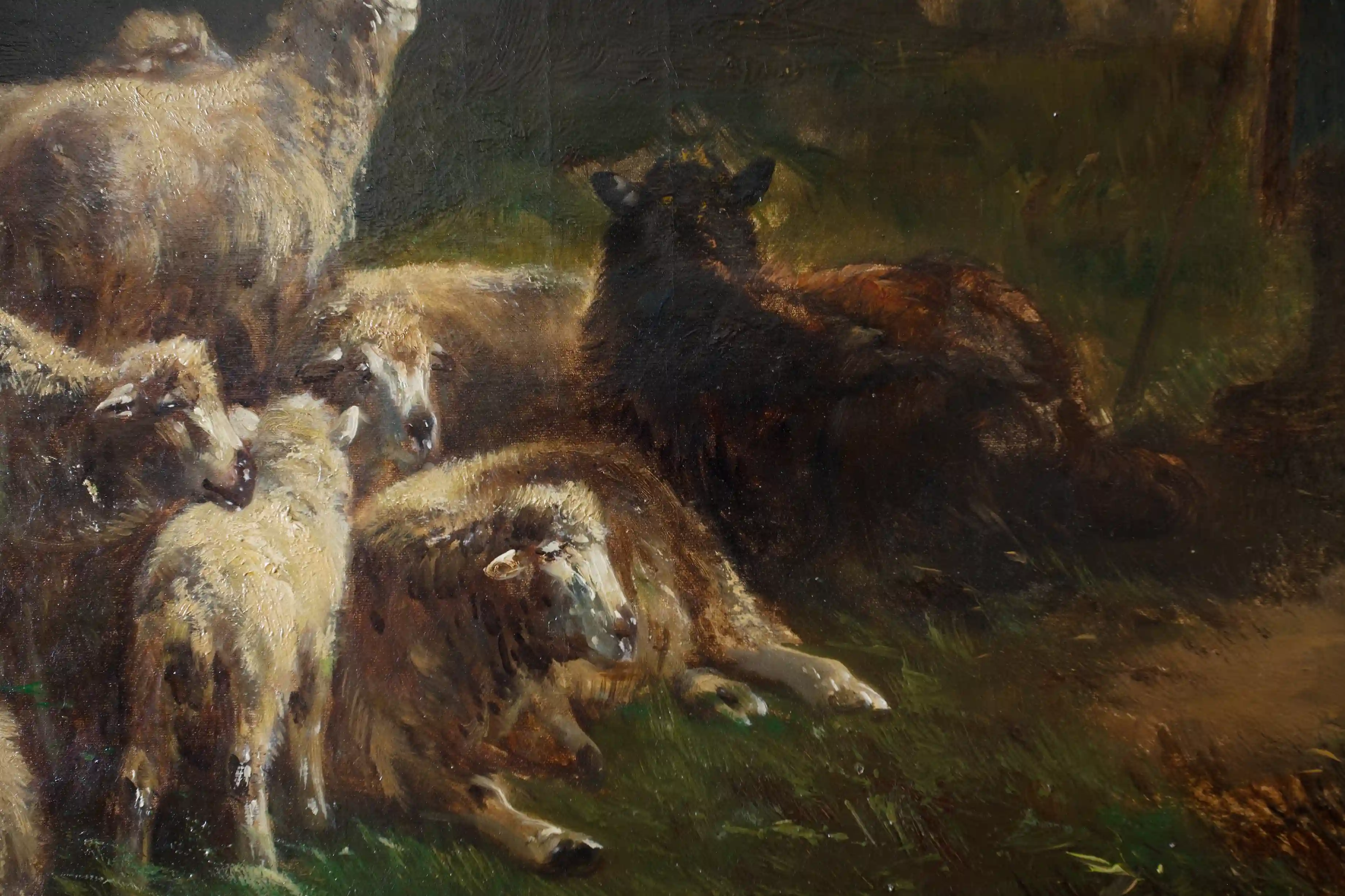 Pastýř se stádem ovcí Henry Schouten 144 X 105 cm