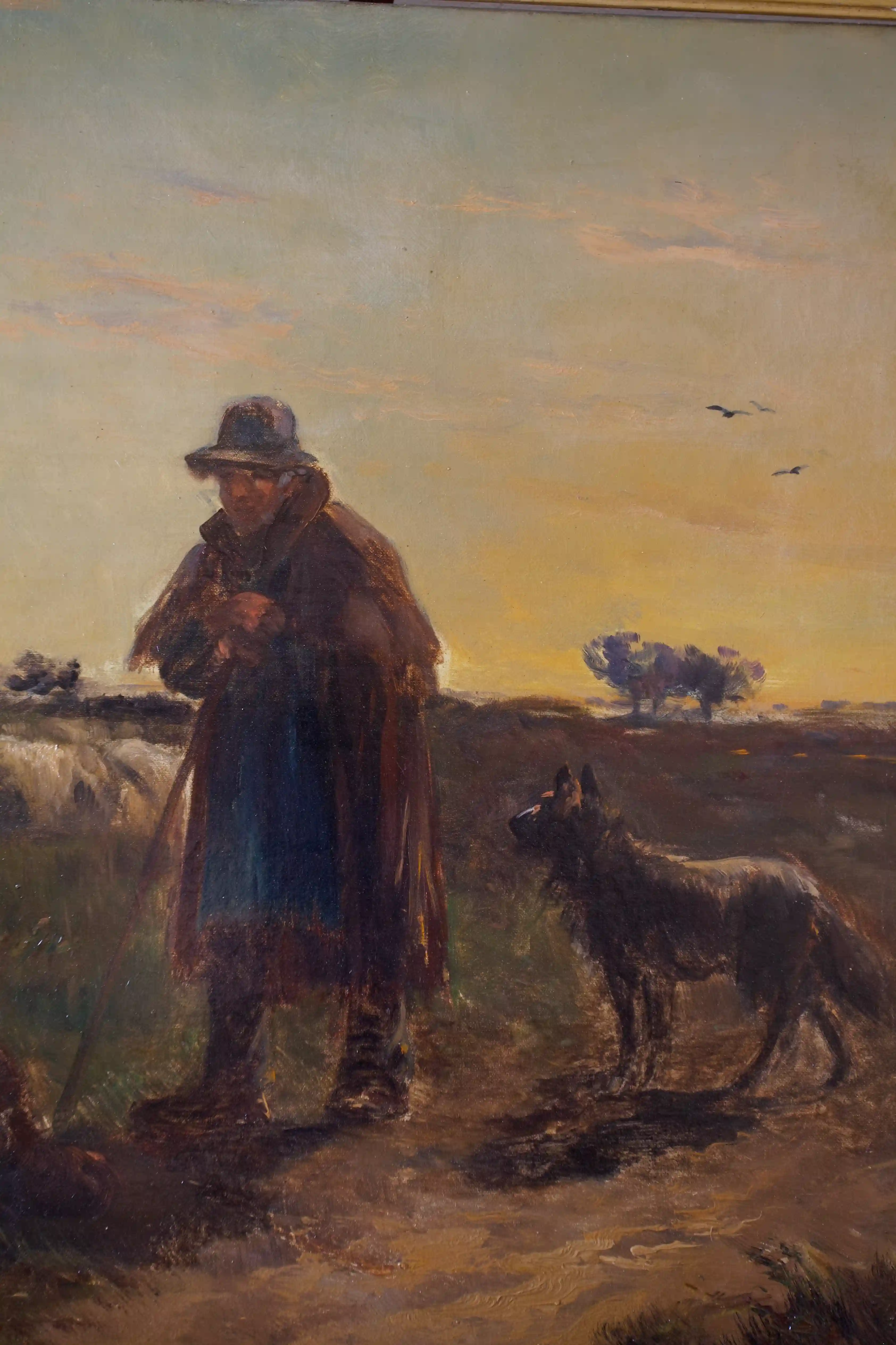 Pastýř se stádem ovcí Henry Schouten 144 X 105 cm