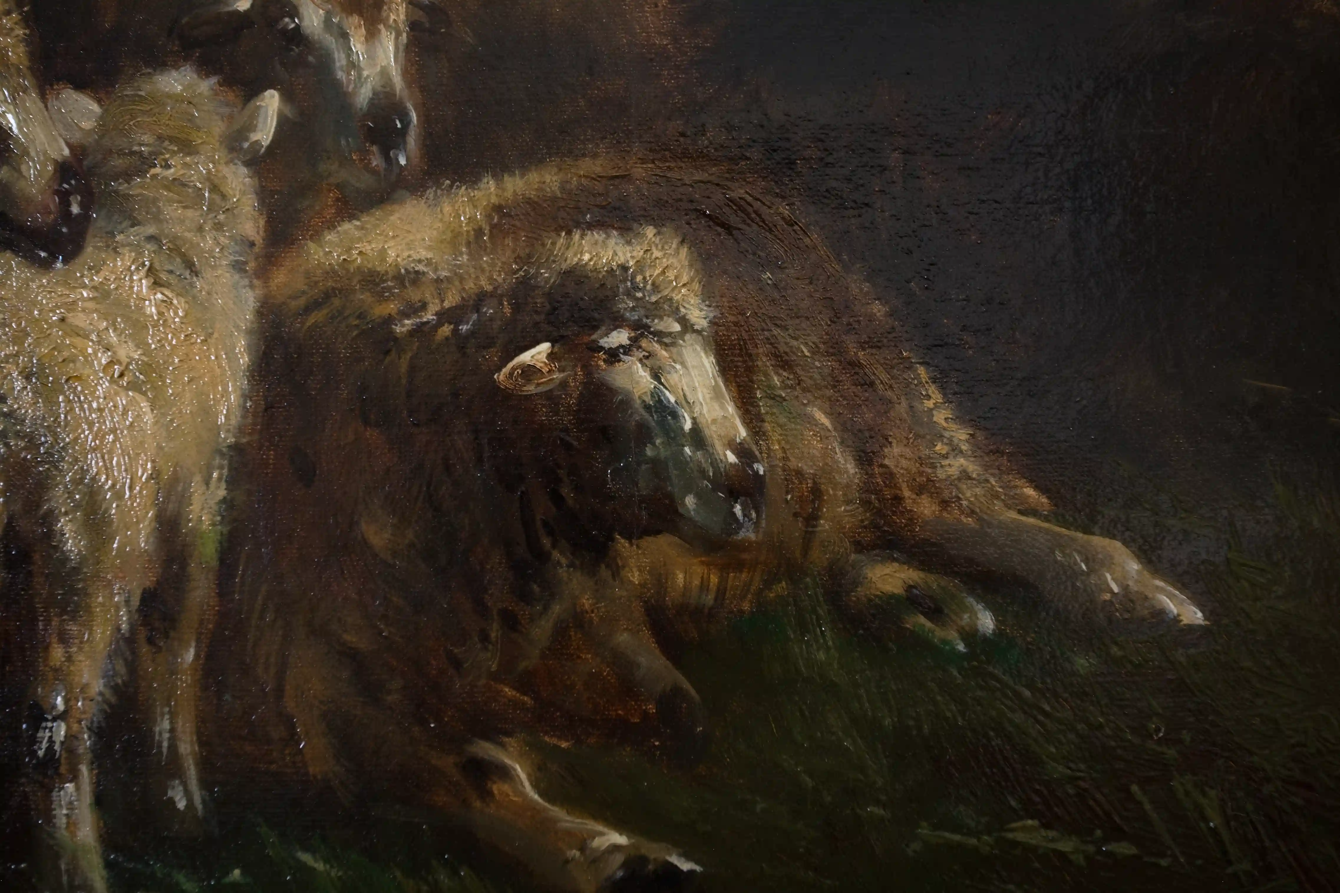 Pastýř se stádem ovcí Henry Schouten 144 X 105 cm
