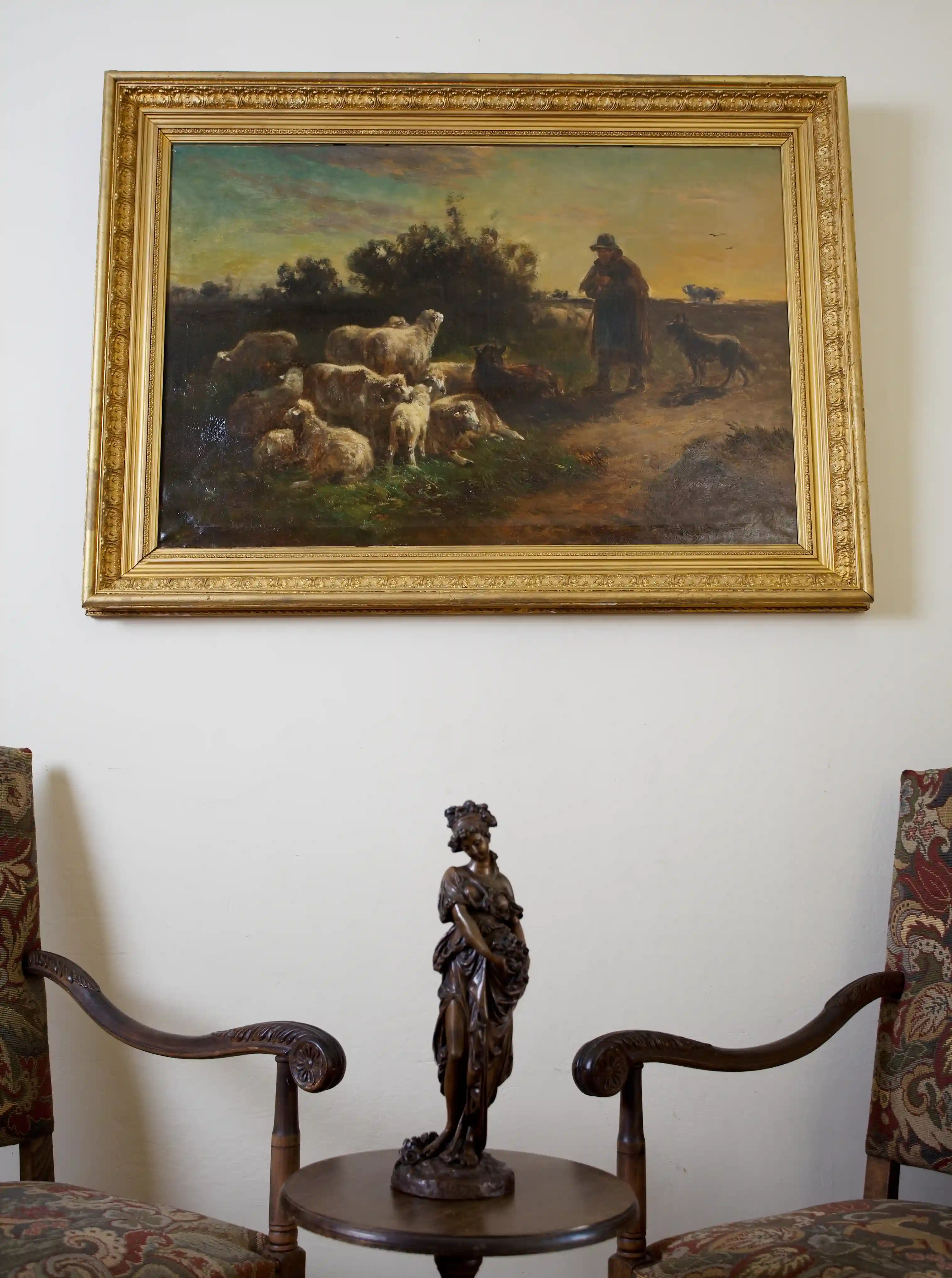 Pastýř se stádem ovcí Henry Schouten 144 X 105 cm