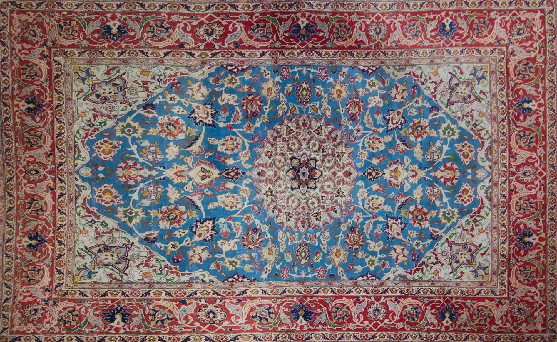 Ručně vázaný perský koberec Tabríz, 313 × 204 cm