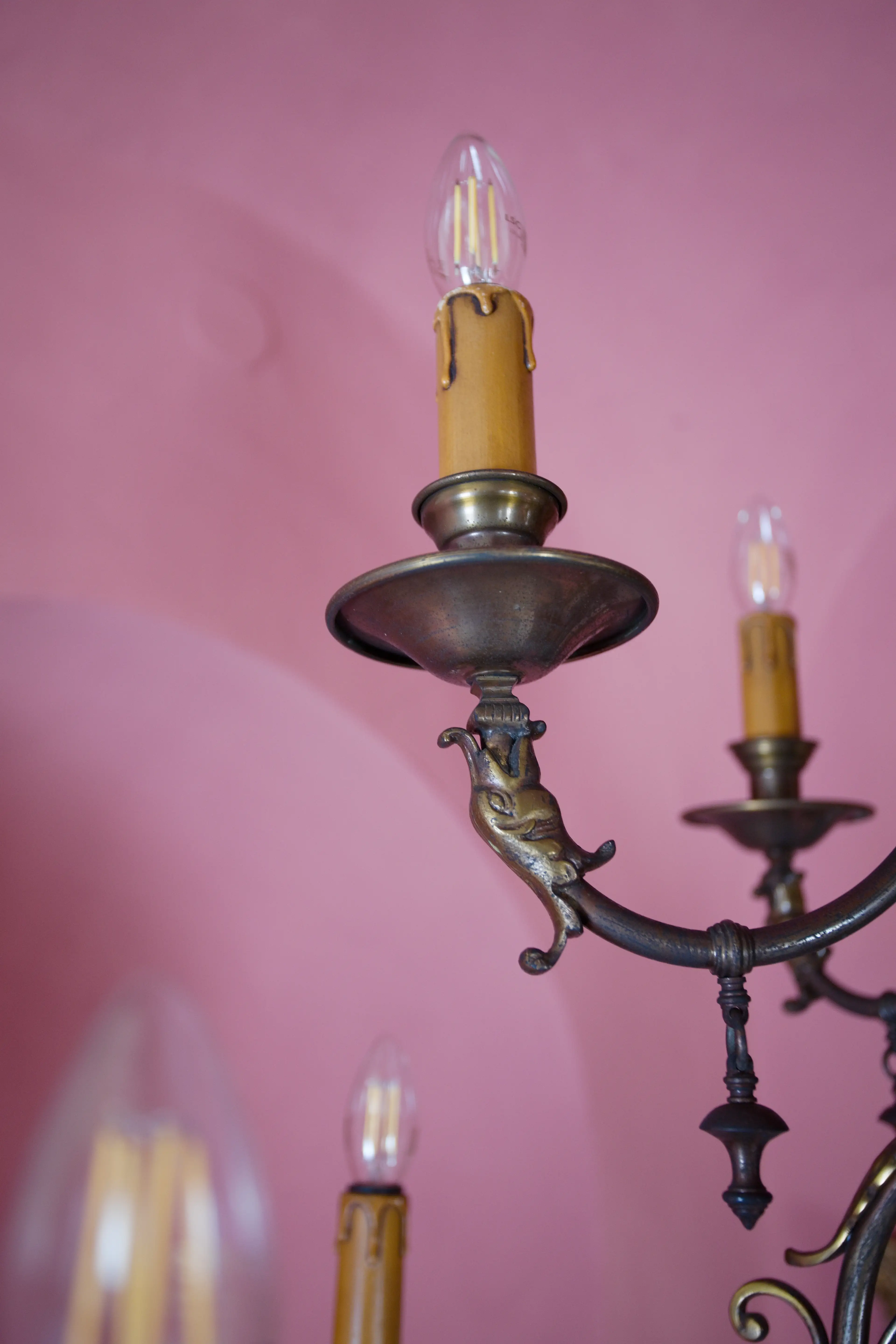 Velký holandský dvanáctiramenný lustr průměr 100 cm
