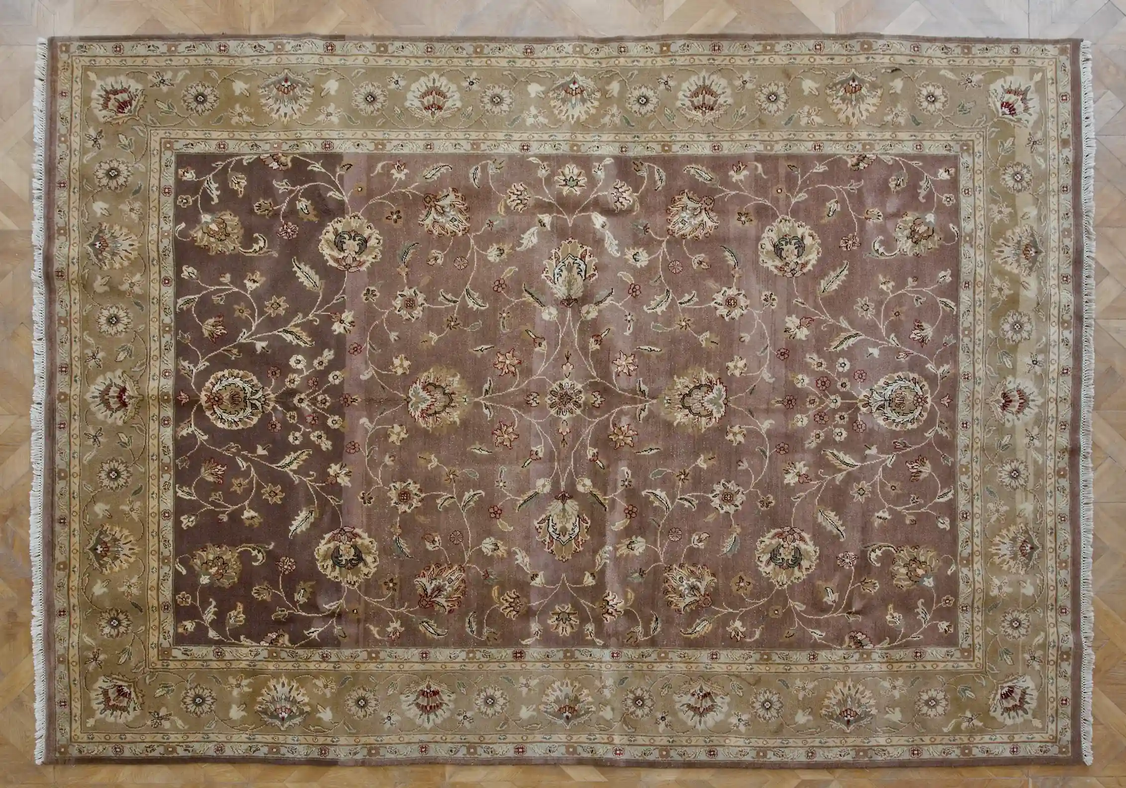 Ručně vázaný koberec Agra 374 × 272 cm