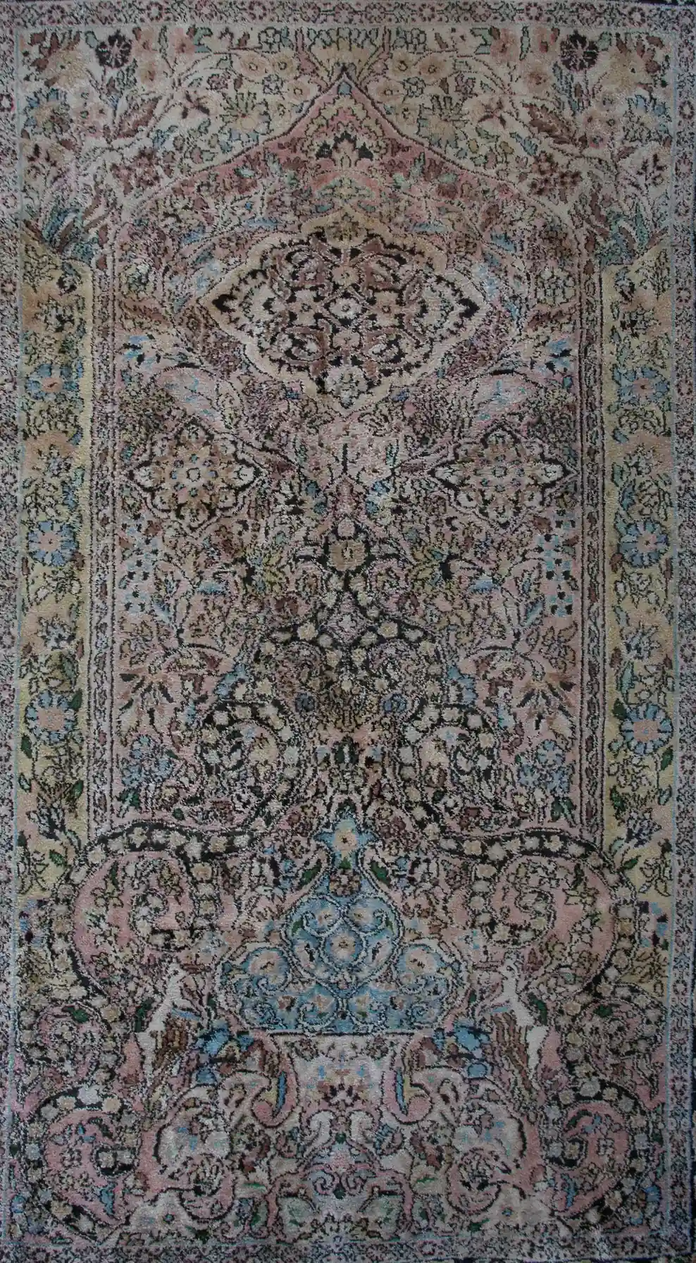 Kašmírský ručně vázaný koberec – Strom života, 203 × 119 cm