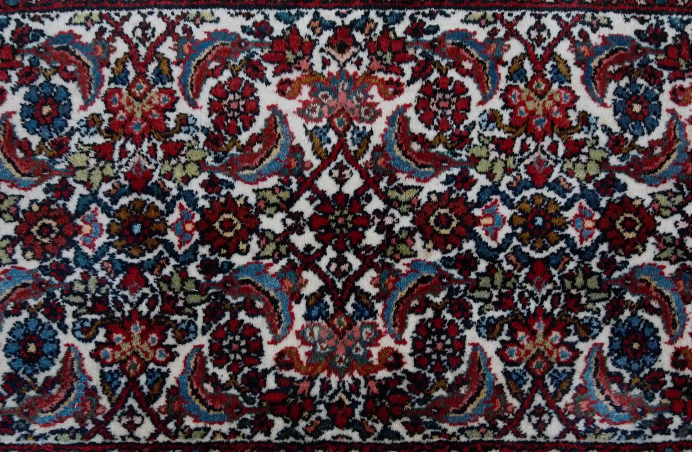 Perský běhoun Hamedán s květinovým dekorem 123 X 53 cm