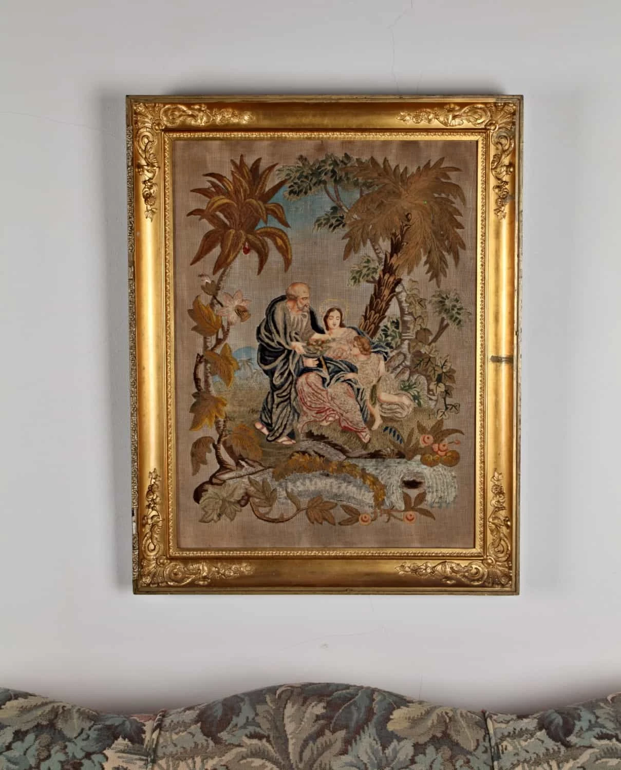 Ručně tkaný gobelín/tapiserie +/- 1820