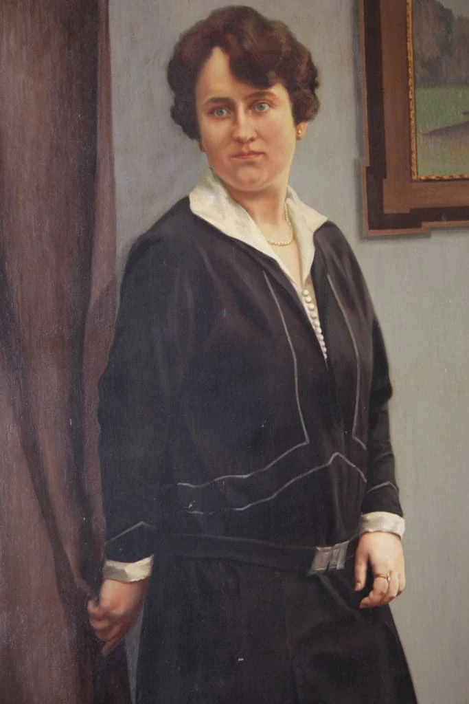 Portrét dámy. Olej na plátně. Georges Rombaut 1931