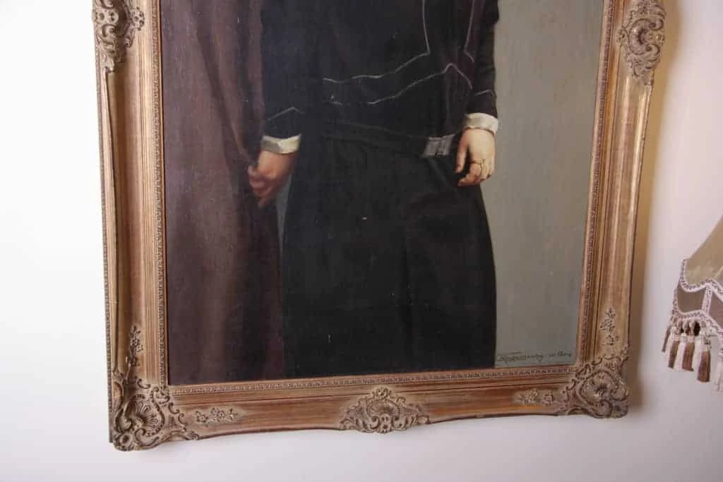 Portrét dámy. Olej na plátně. Georges Rombaut 1931
