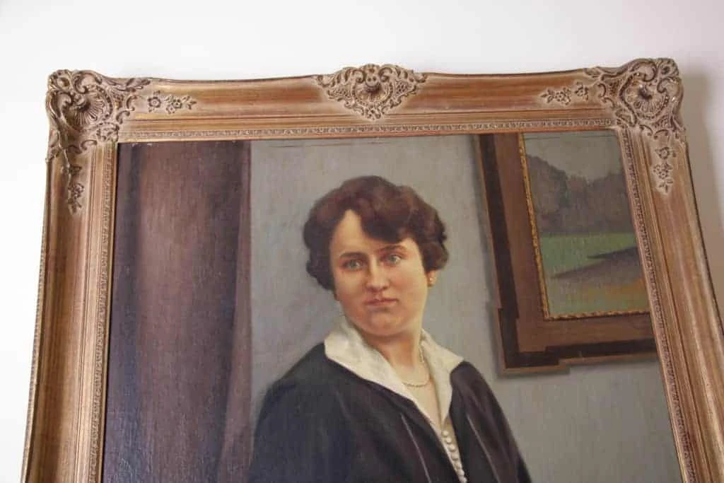 Portrét dámy. Olej na plátně. Georges Rombaut 1931