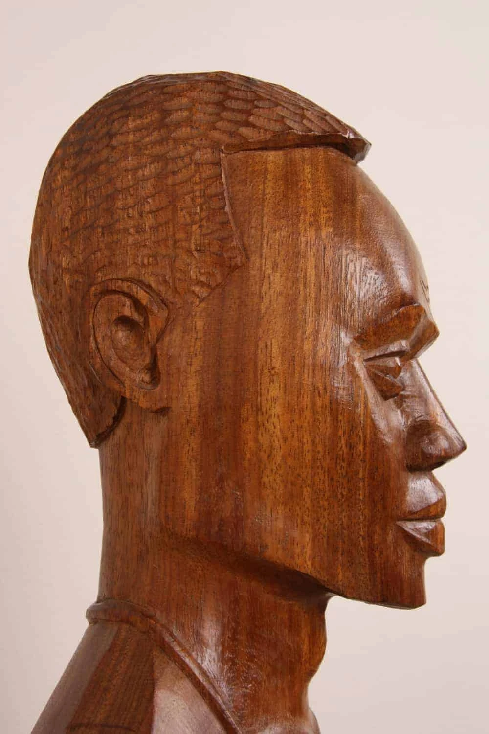 Dřevěná africká Busta muže