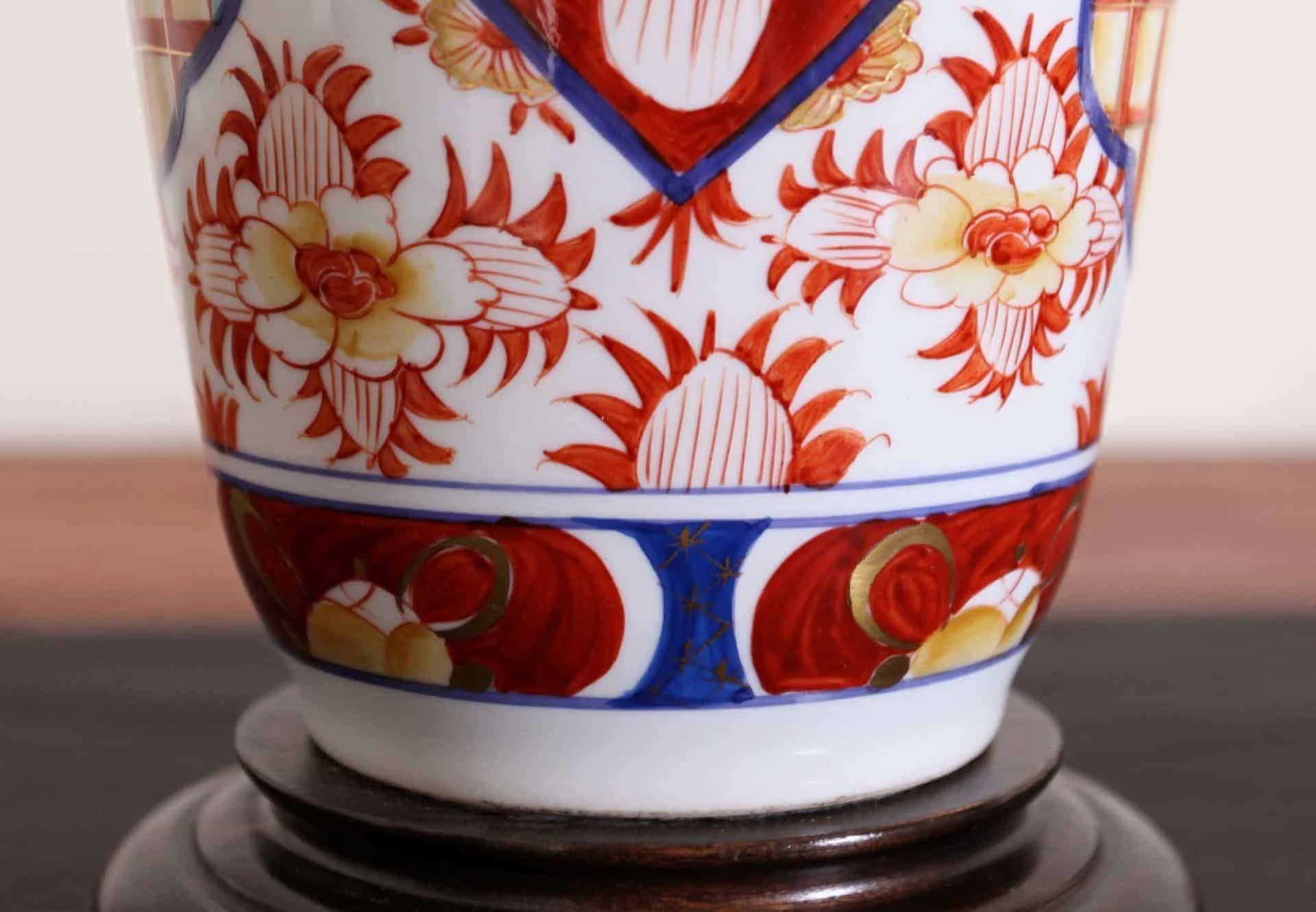 Porcelánová lampička Limoges s krásným stínidlem