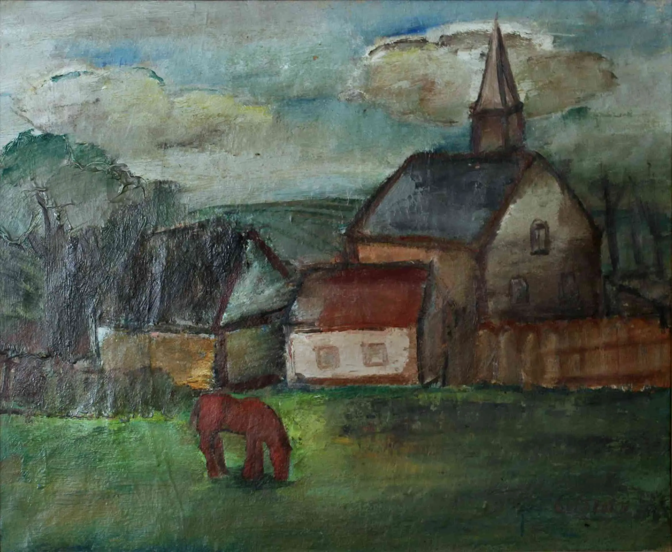 Pohled na vesnici – Georges Goldkorn