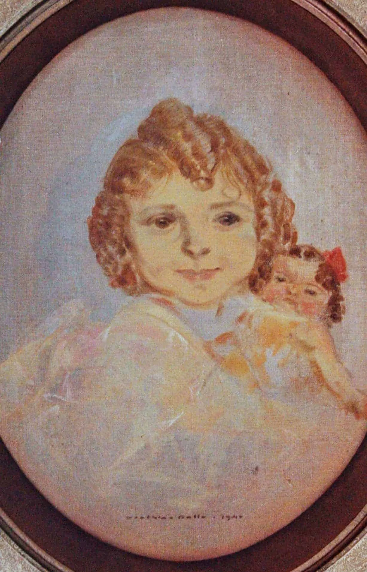 Obraz holčičky – Charles Van Belle. 1946