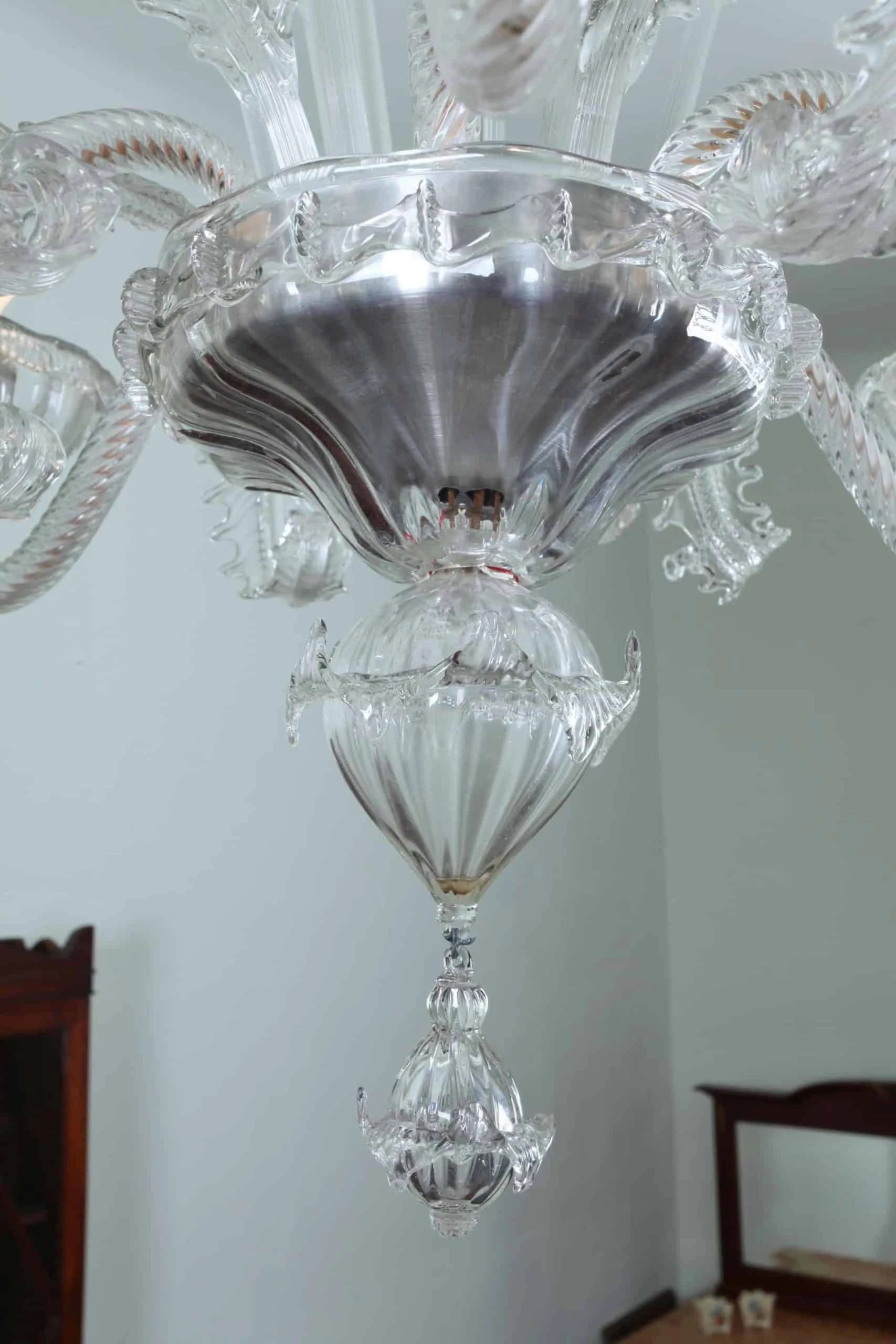 Šestiramenný benátský lustr – Murano