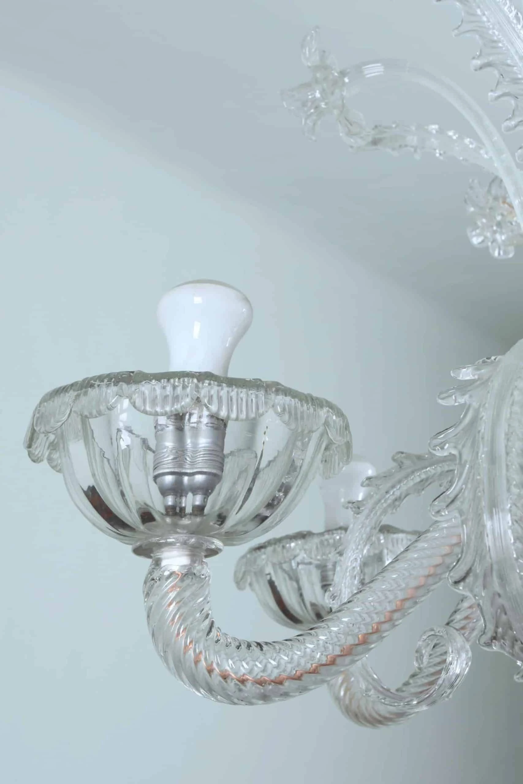 Šestiramenný benátský lustr – Murano