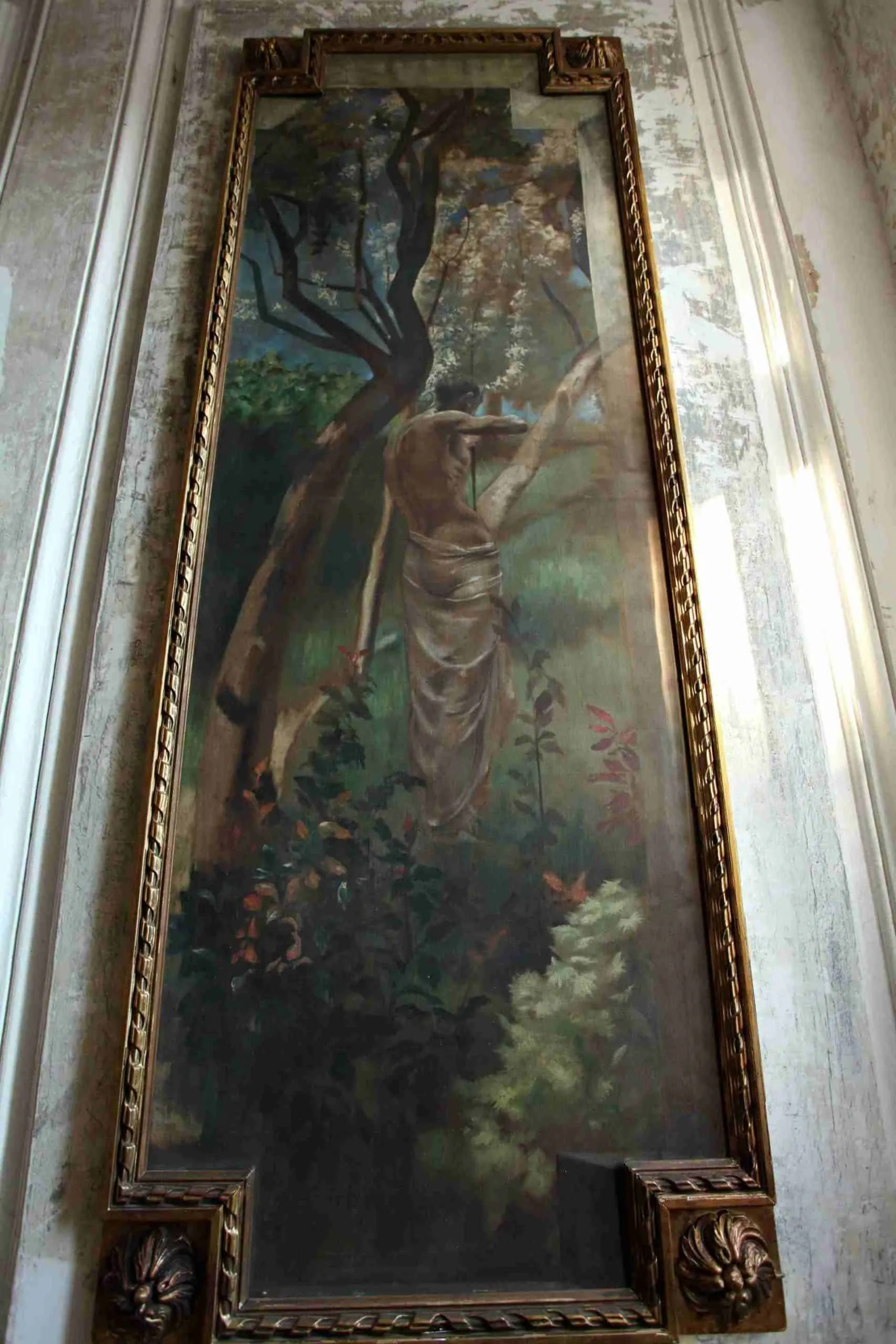 Čtveřice impozantních zámeckých obrazů 250x88cm
