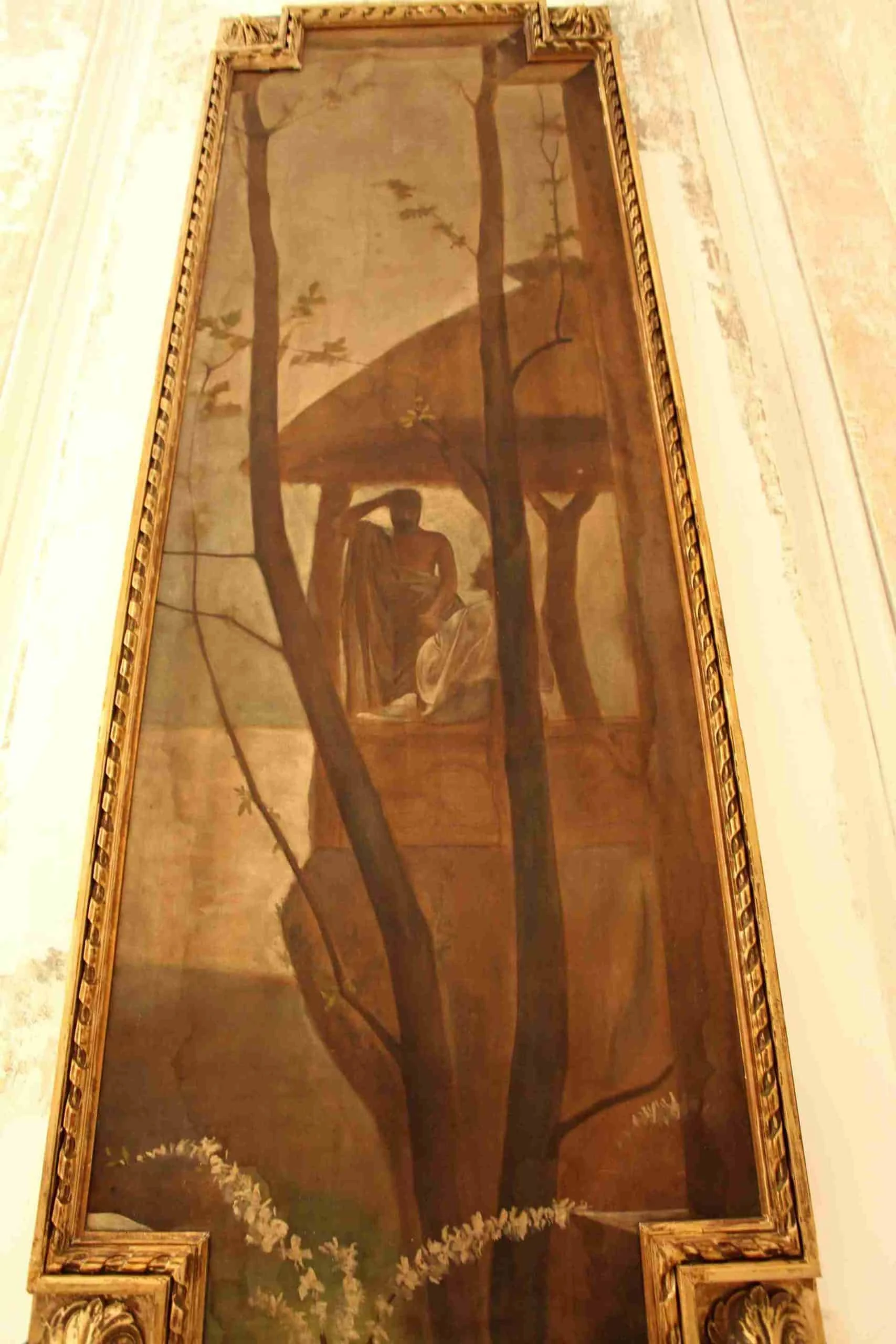 Čtveřice impozantních zámeckých obrazů 250x88cm