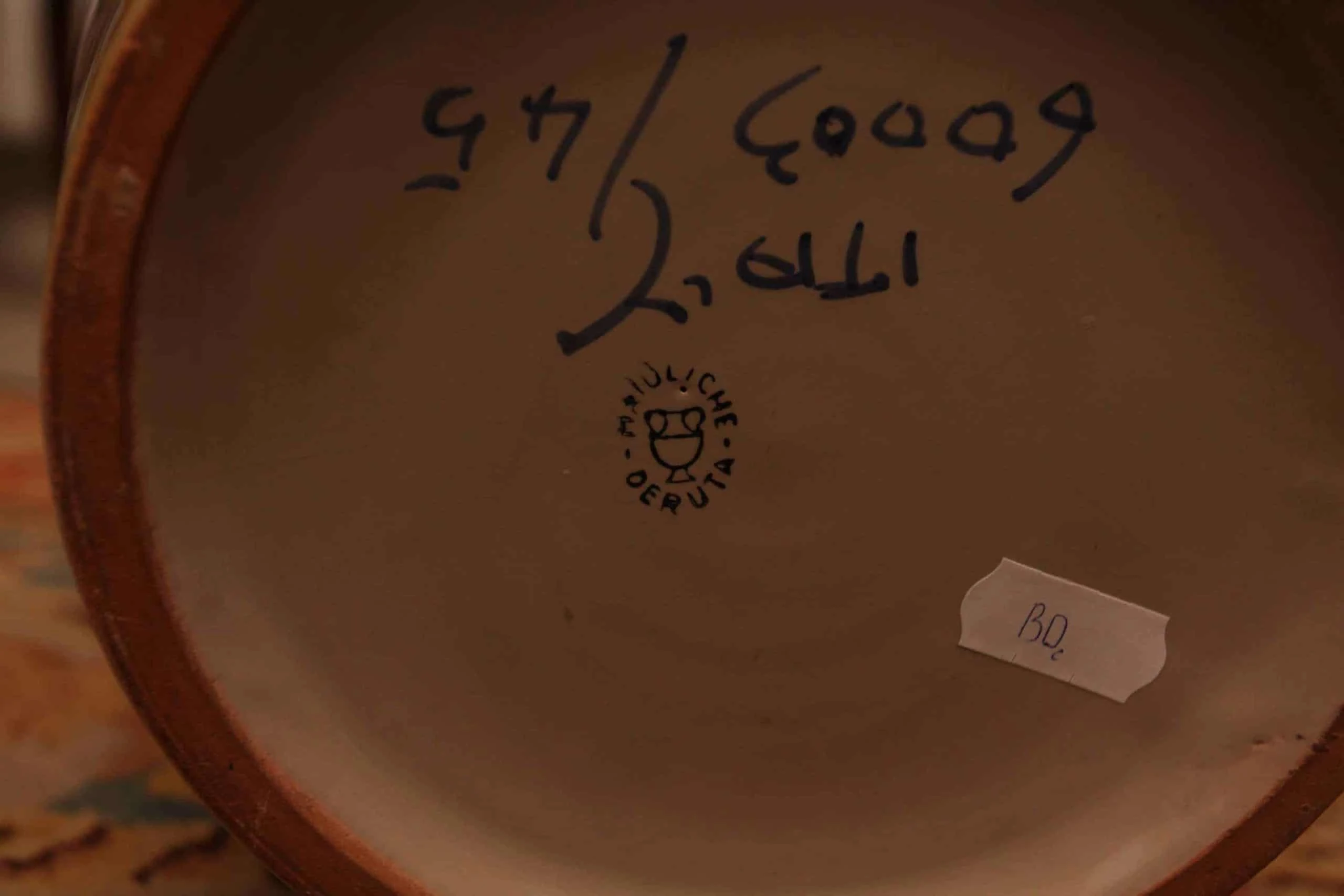 Velká váza Deruta. Značená. Ruční malba. Výška 45 cm