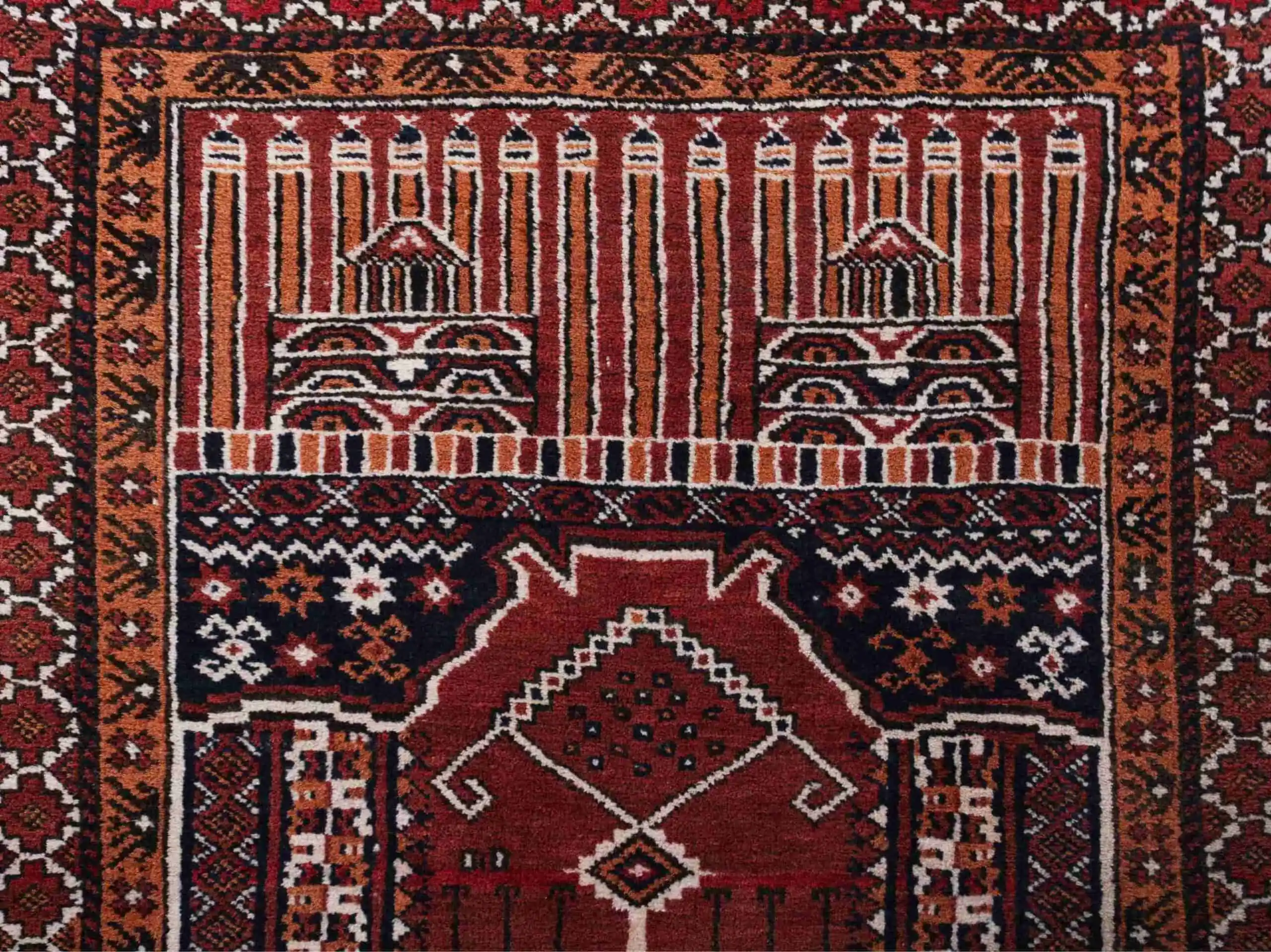 Afghánský koberec Kargahi. Vlna. 149 x 93