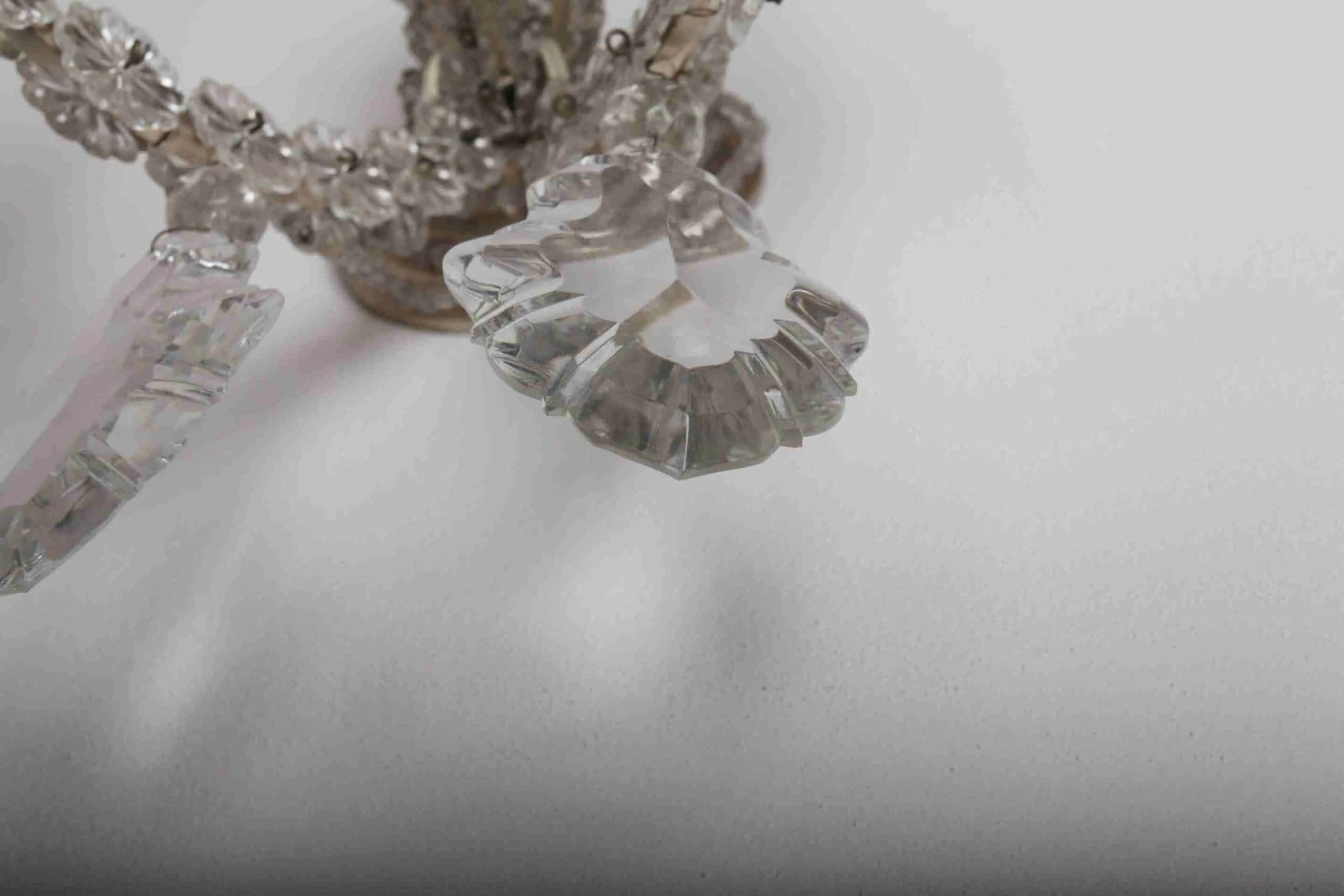 Párové douramenné nastěnné lampy. Křišťál