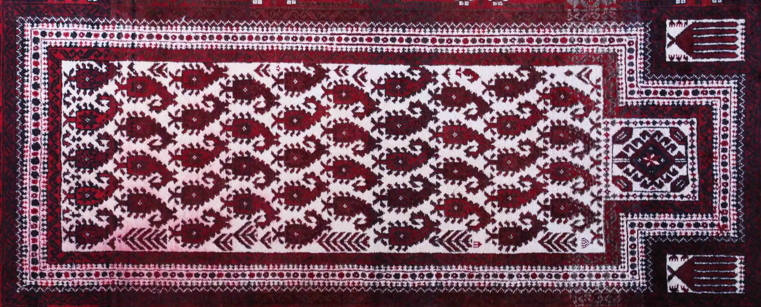 Afghánský modlitební koberec 166 x 82 cm