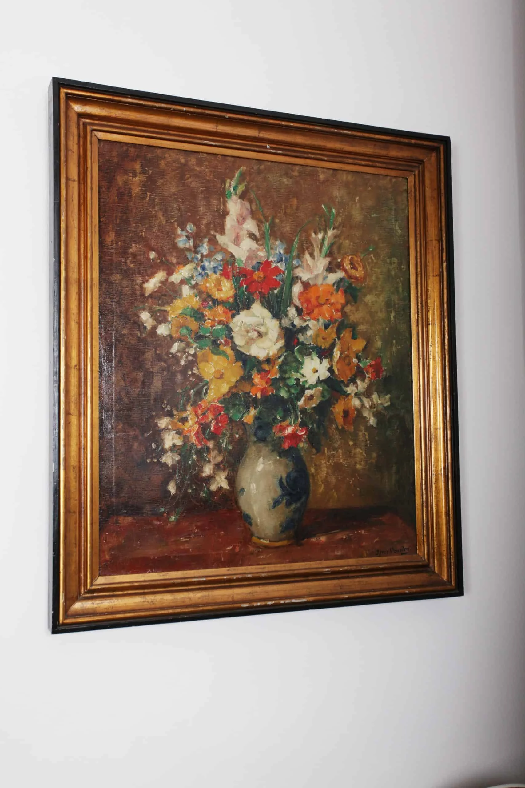 Alphonse Van Beurden Květinové zátiší 90 X 74 cm