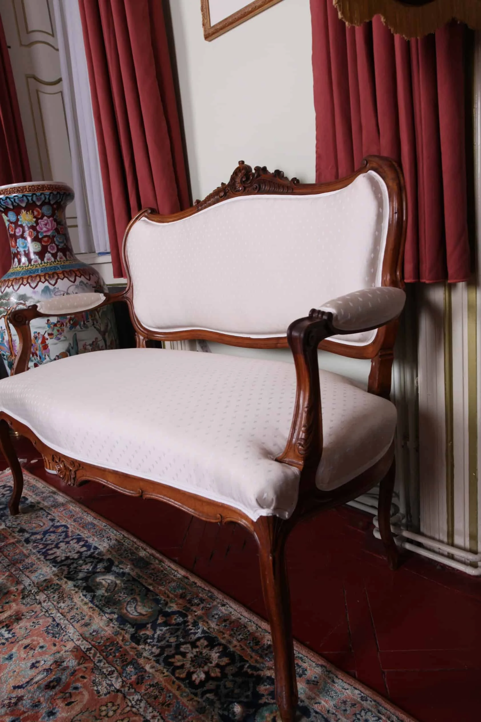 Rokoková sofa Ludvík XV. Dub