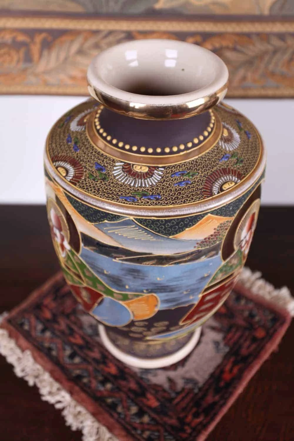 Váza Satsuma. Ručně malovaná.