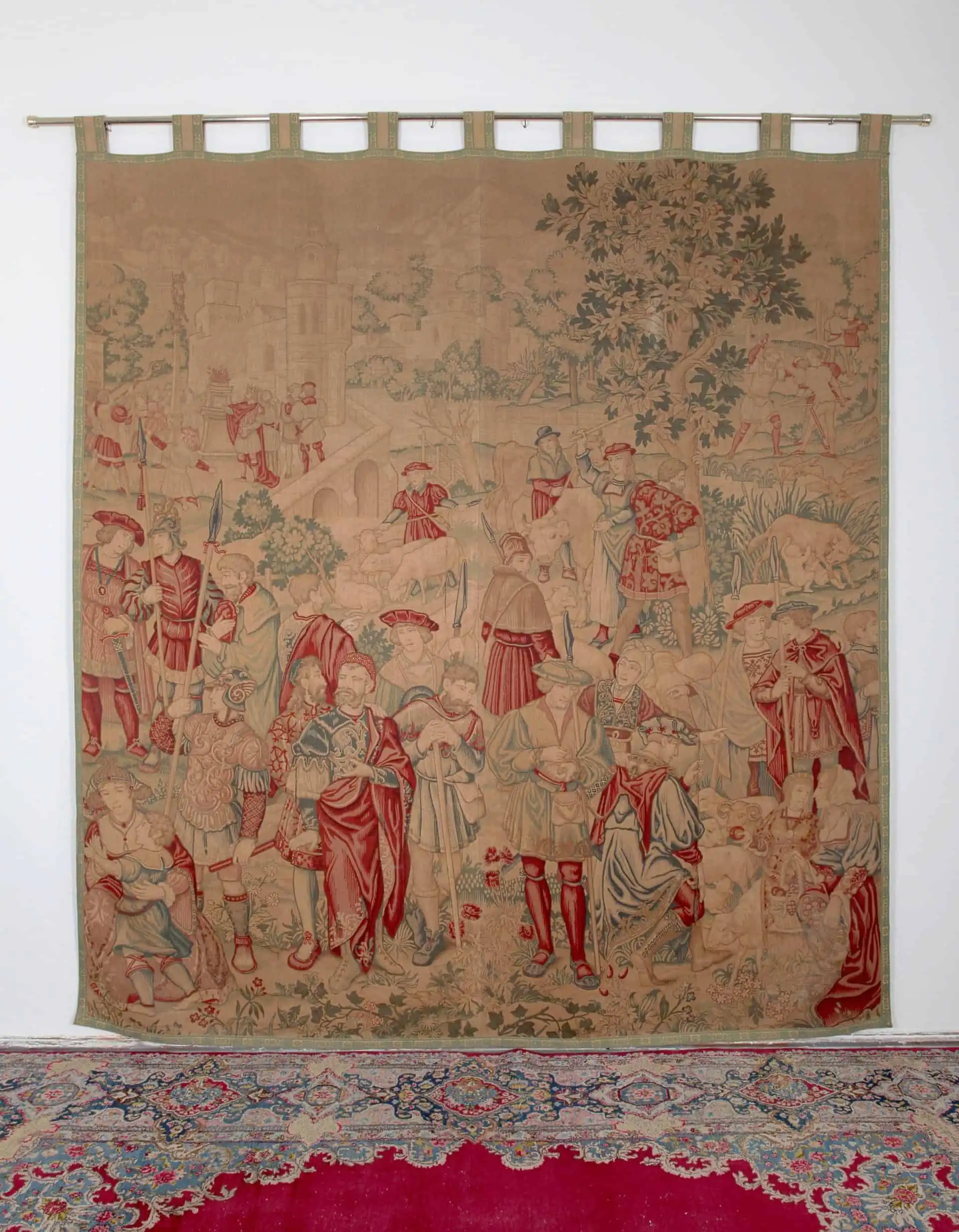 Velký gobelín / Tapiserie „Založení Říma” 293 X 256 cm